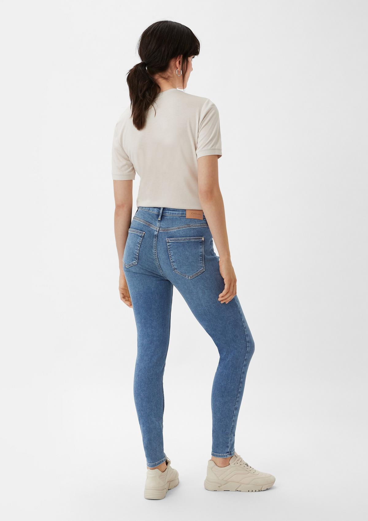 comma Superskinny-Jeans mit verkürztem Bein