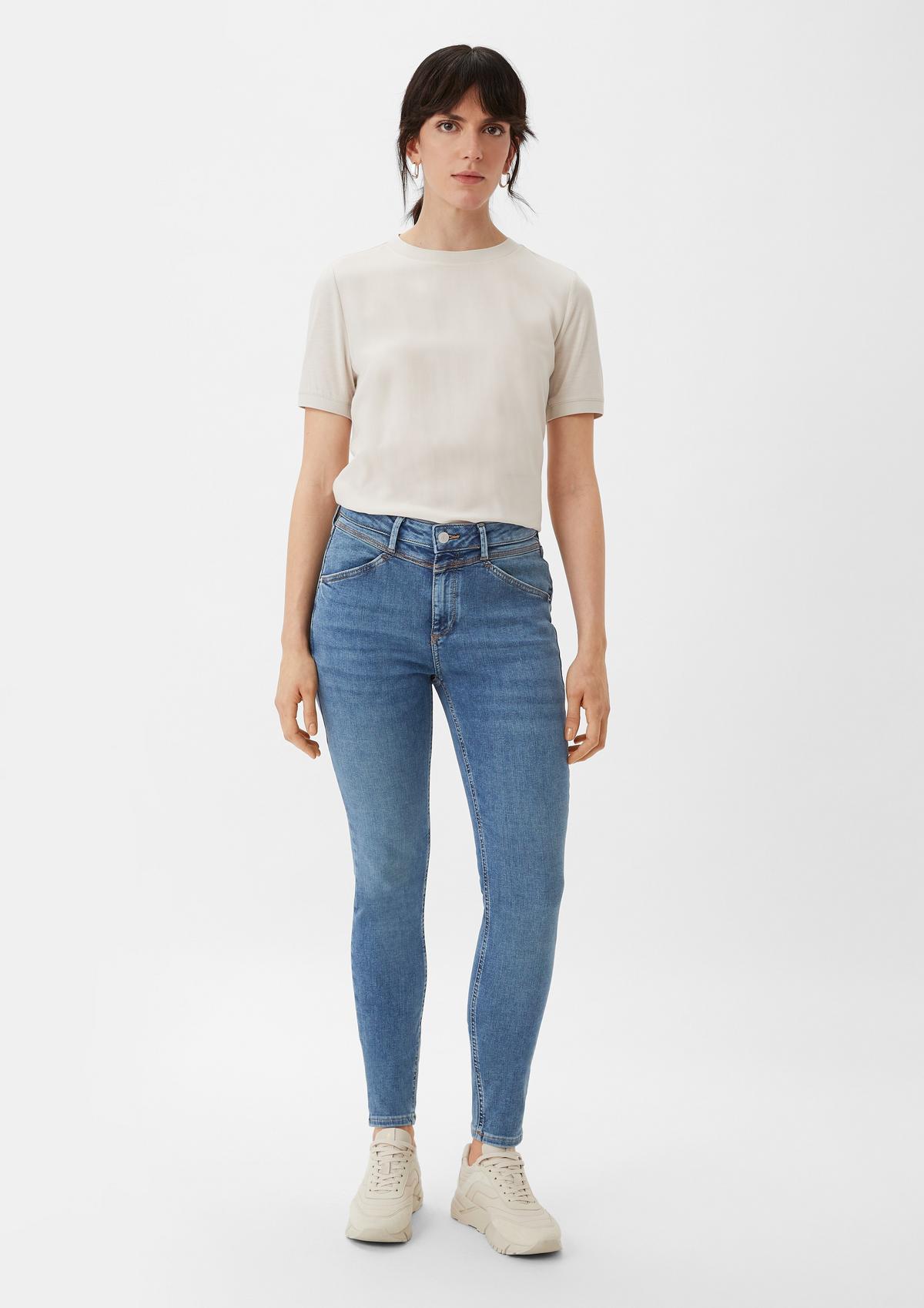 comma Super skinny jeans with a cropped leg