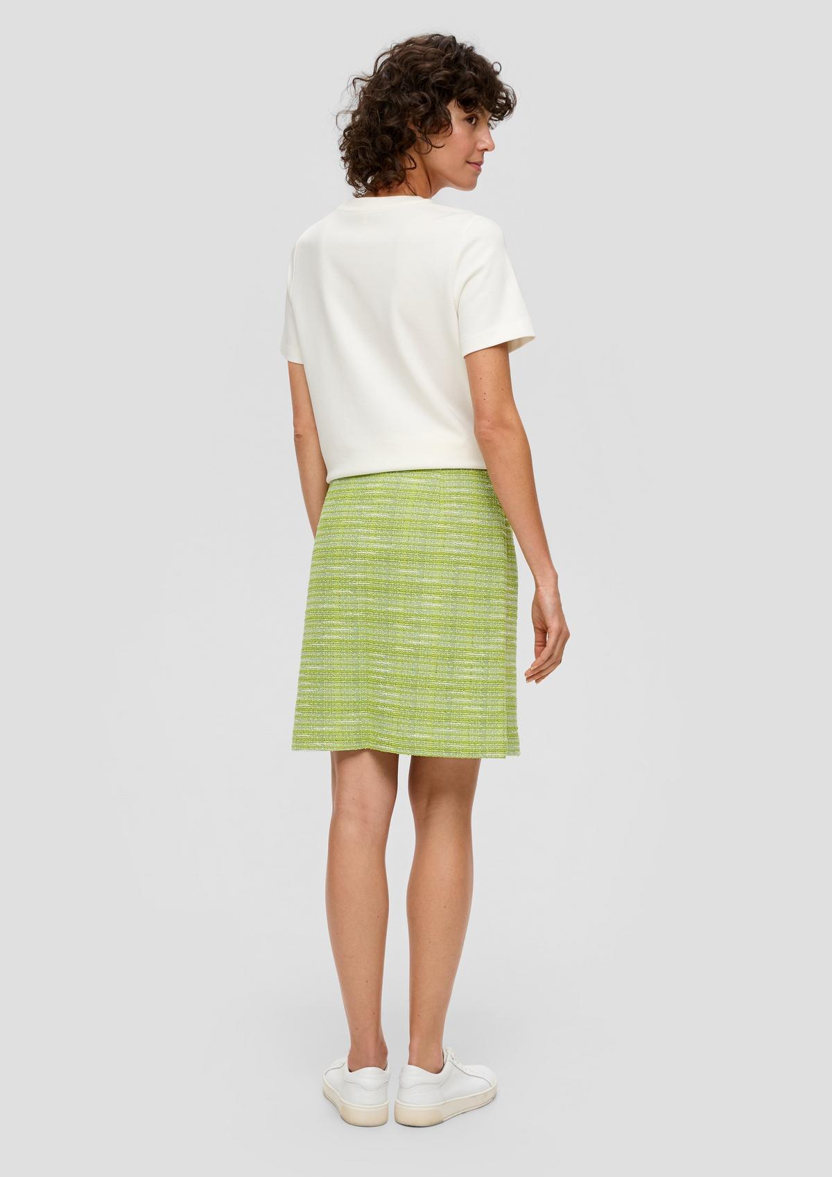 s.Oliver Bouclé skirt with a zip