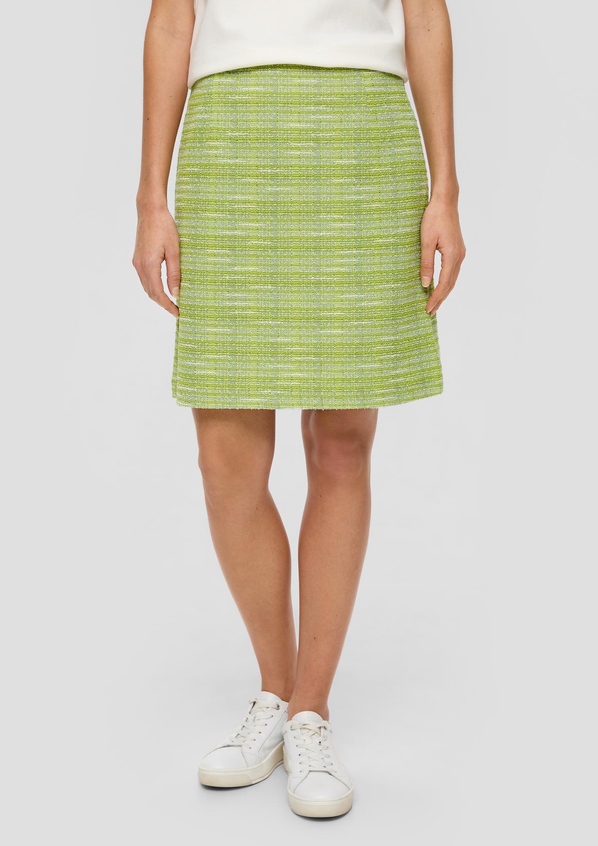 s.Oliver Bouclé skirt with a zip
