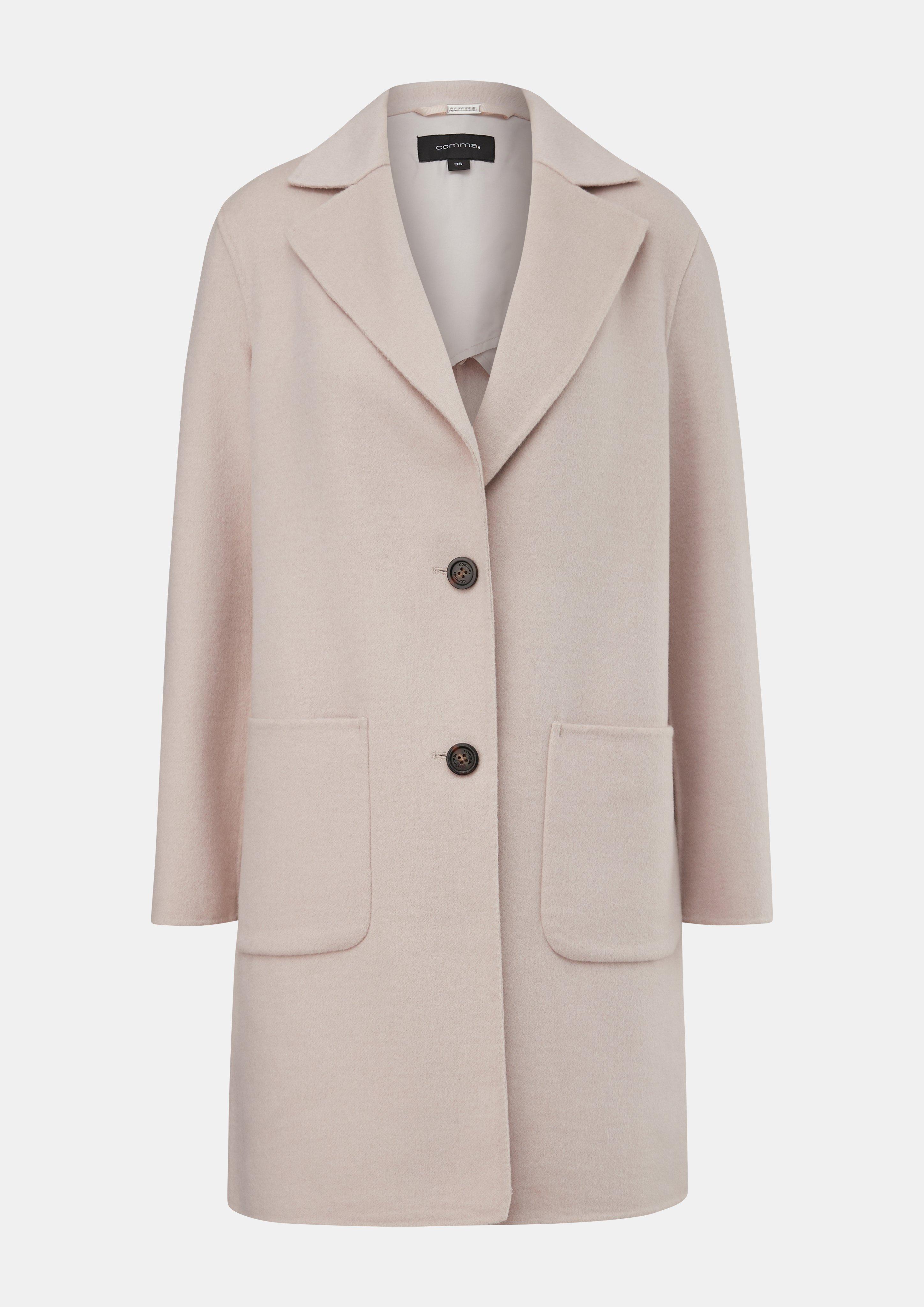 Coat in a loose fit - light beige | Comma Coat in a loose fit - light beige | Comma