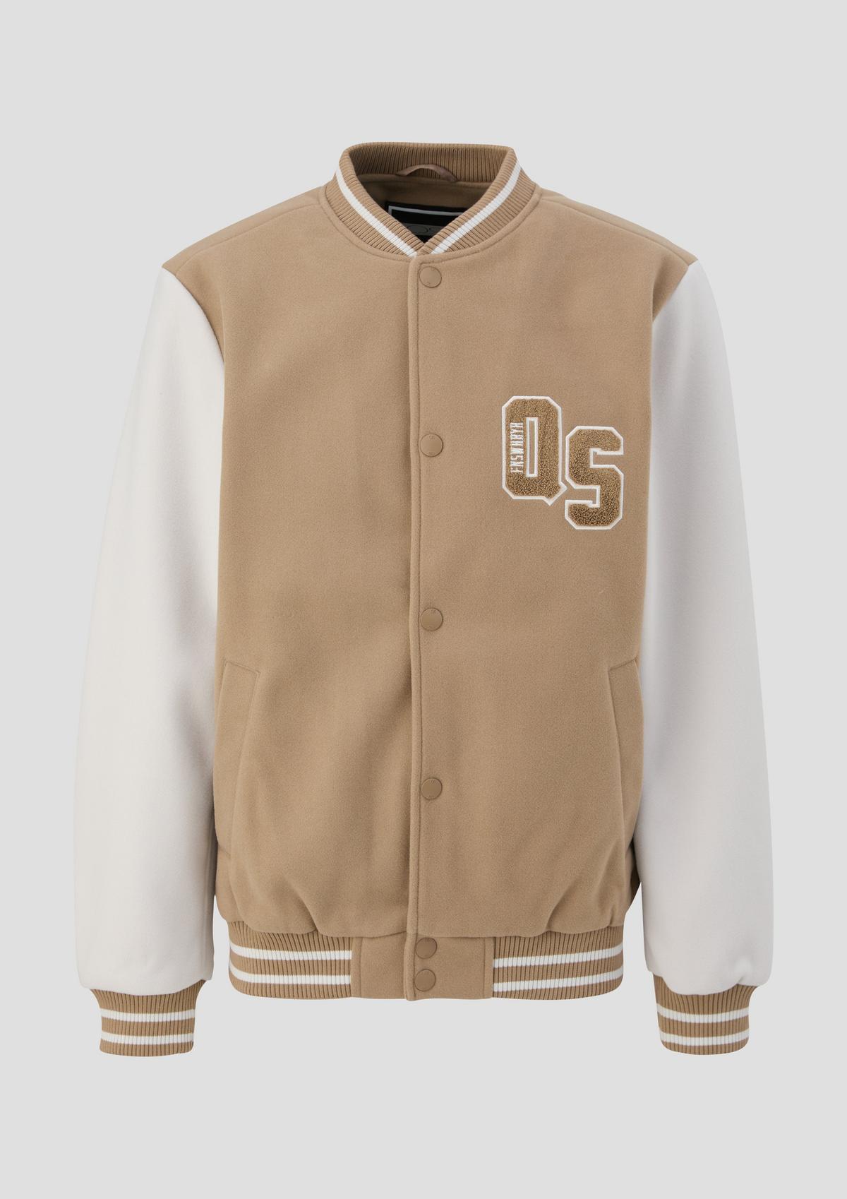 s.Oliver College-Jacke mit Frottee-Logo