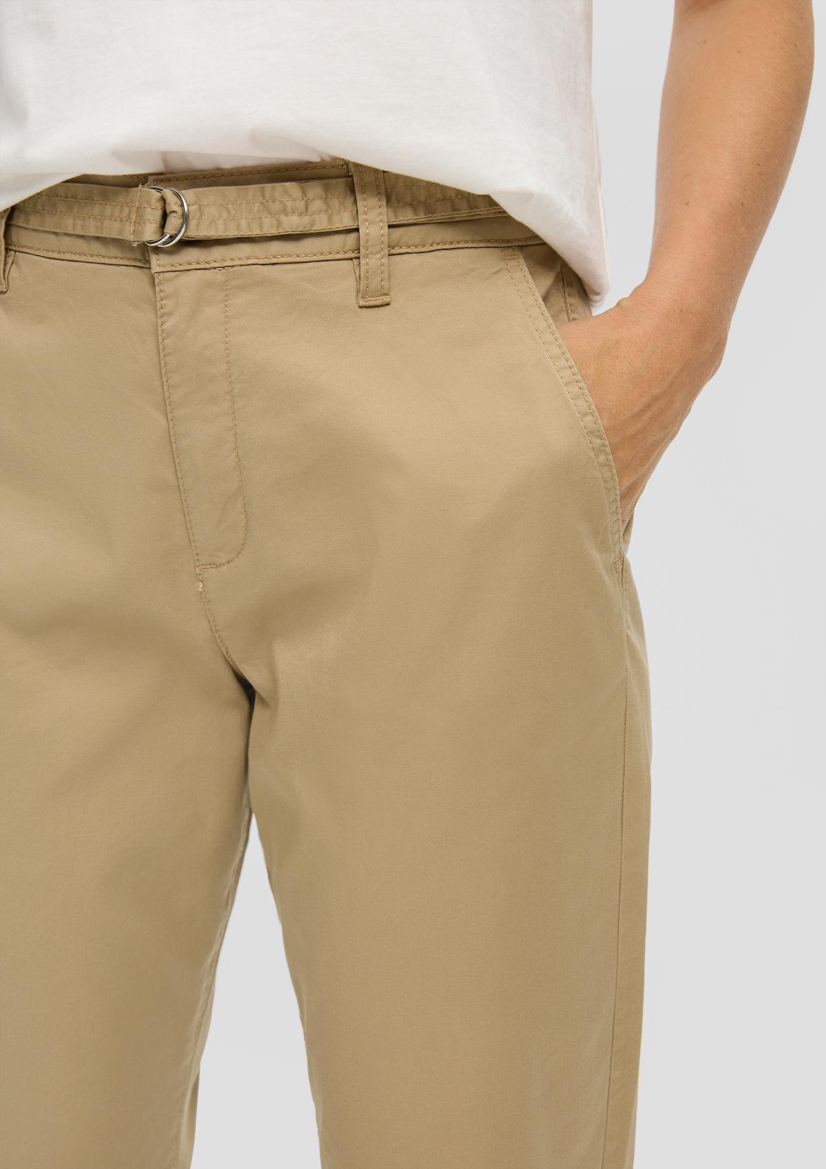 s.Oliver Regular fit: chinos with a belt