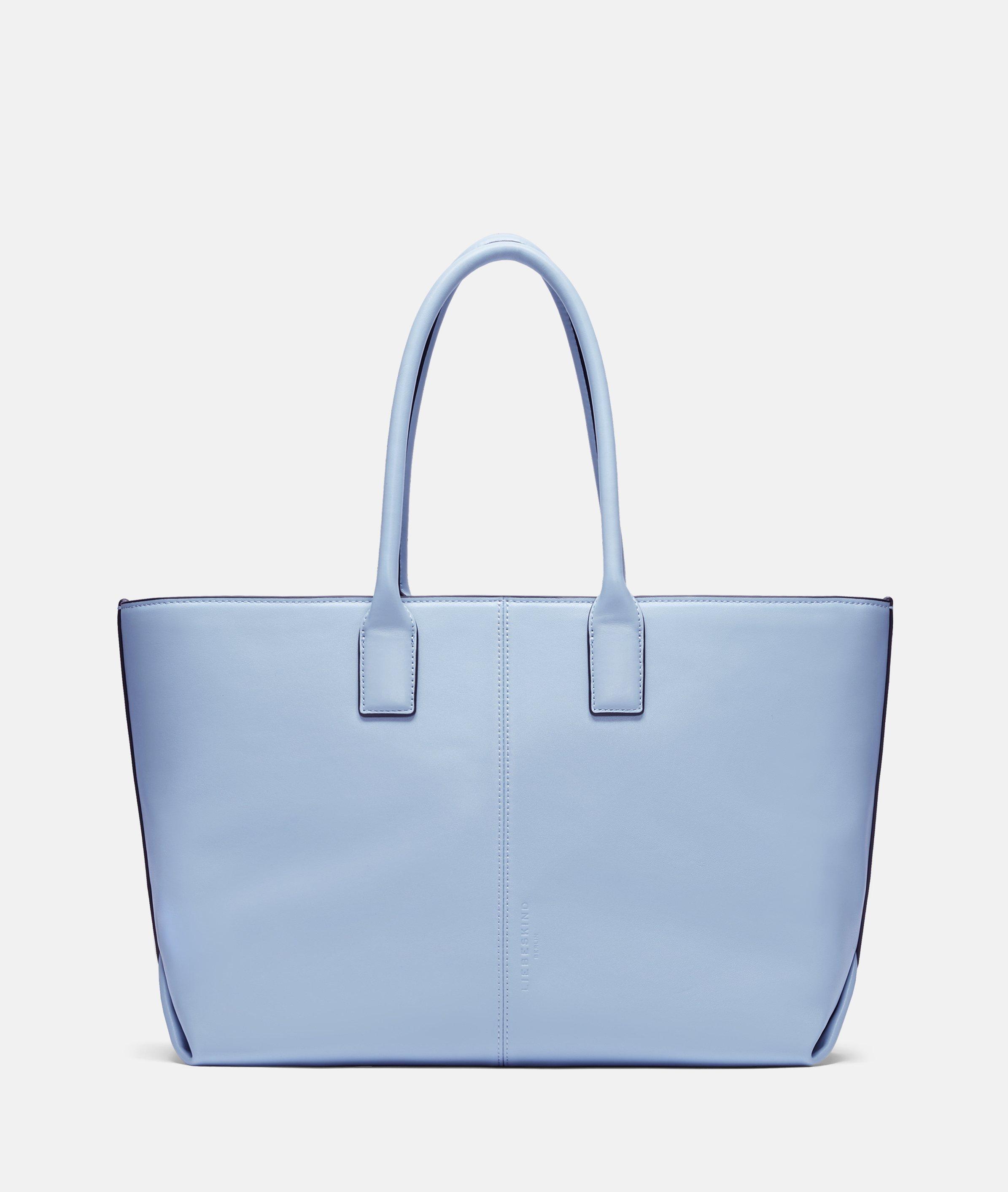 Liebeskind Berlin - Shopper aus hochwertigem Kalbsleder -  blau