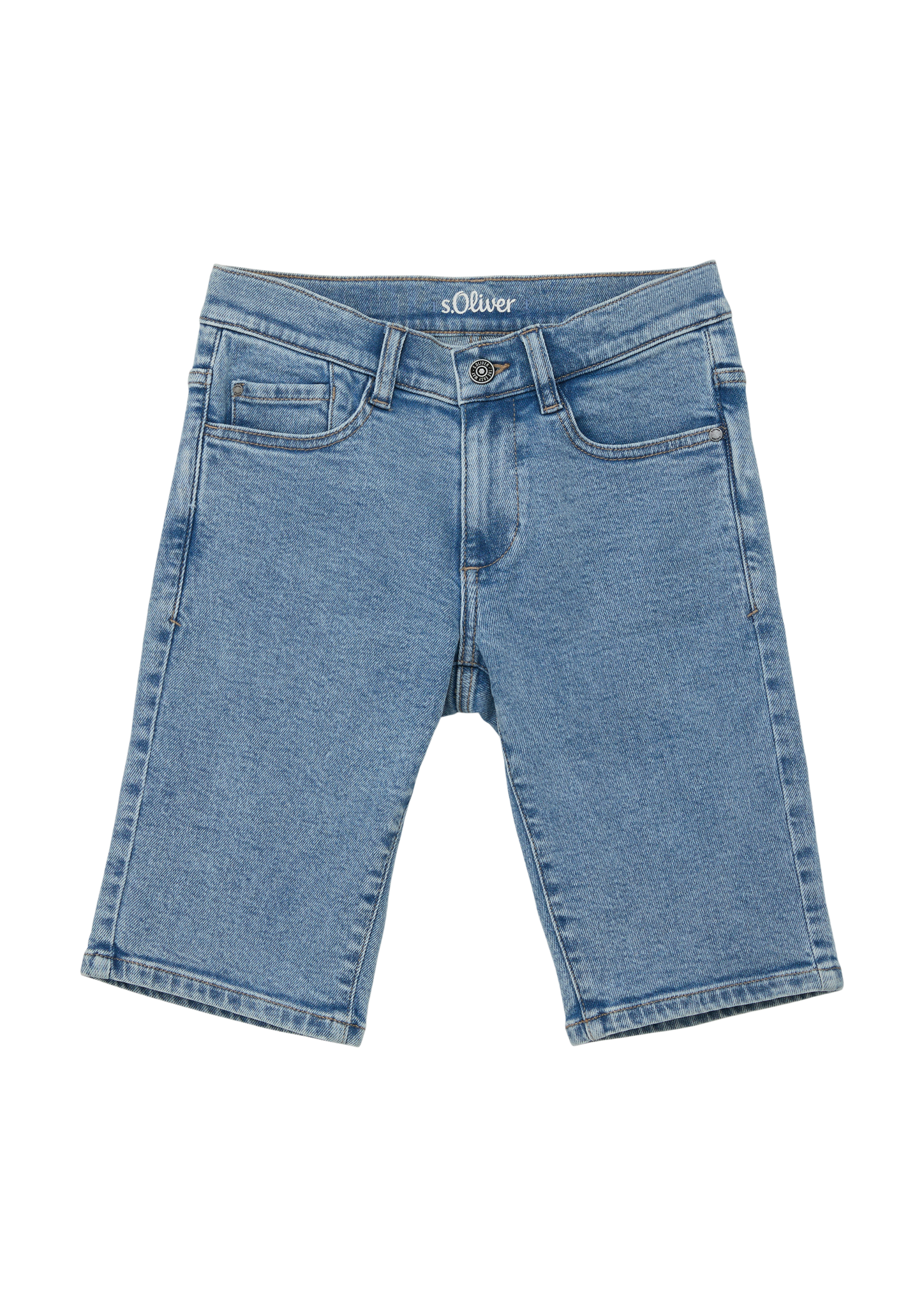 s.Oliver - Bermuda-Jeans Pete / Regular Fit / Mid Rise / Straight Leg, Jungen, blau