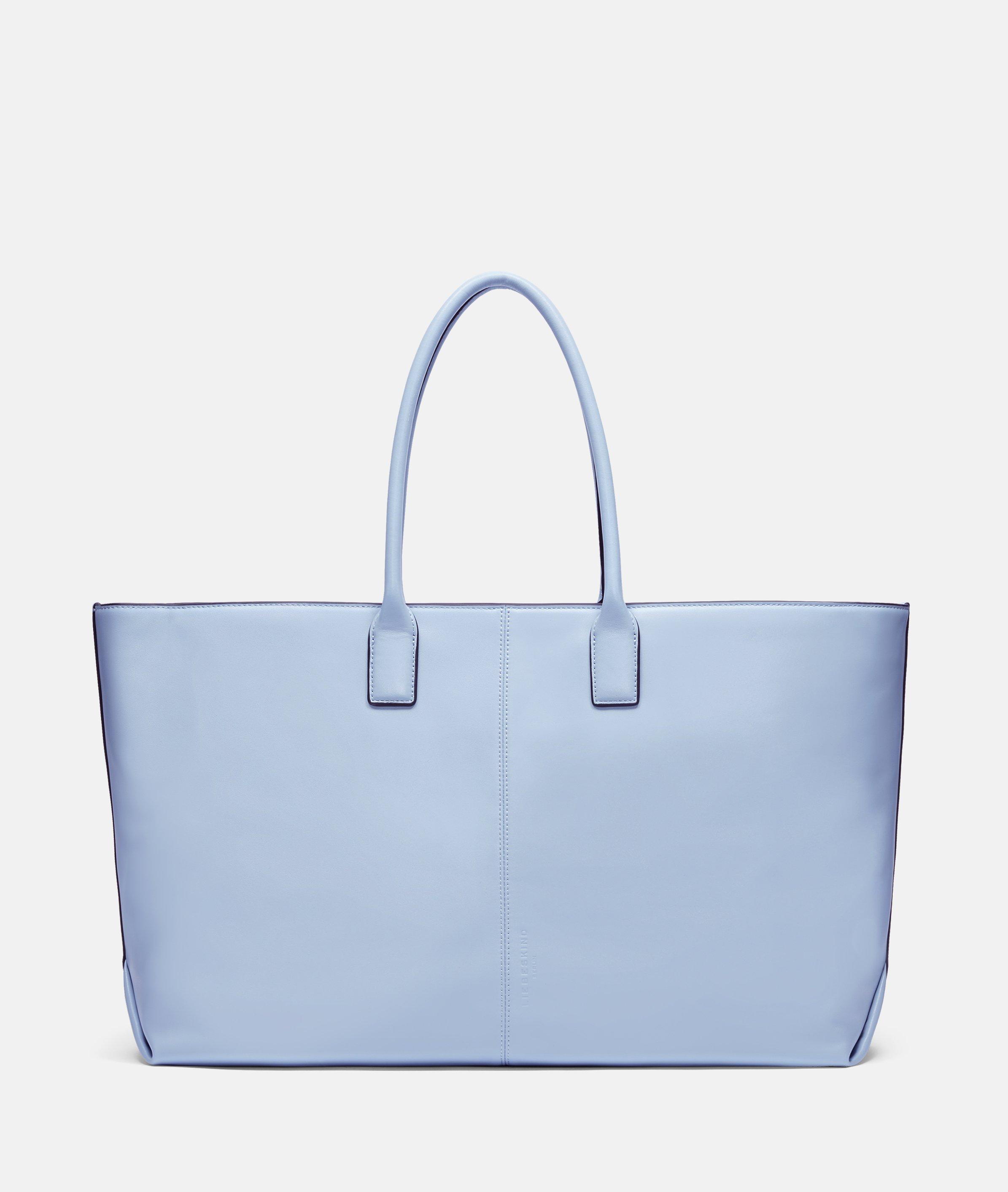 Liebeskind Berlin - Großer Shopper aus hochwertigem Kalbsleder -  blau