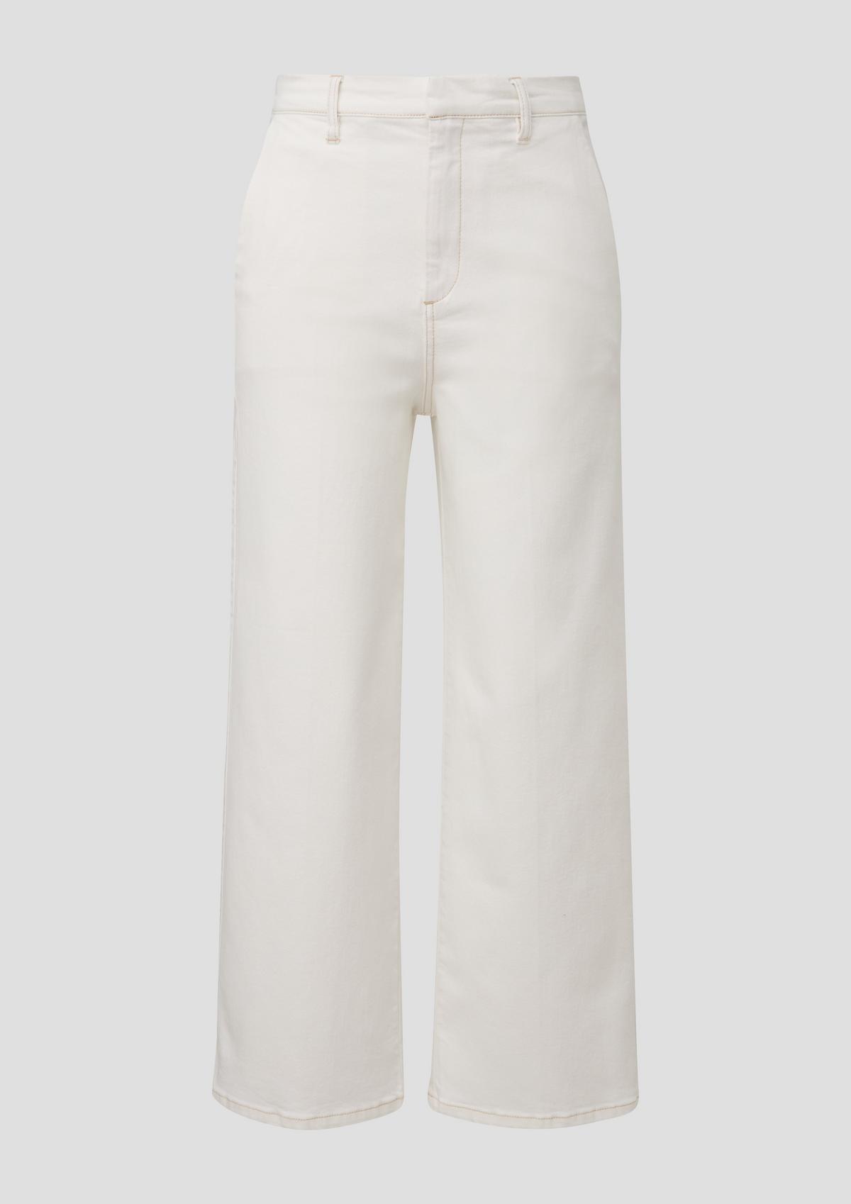 s.Oliver Jeans hlače Suri / kroj Regular Fit / High Rise / široke hlačnice / bombažni streč