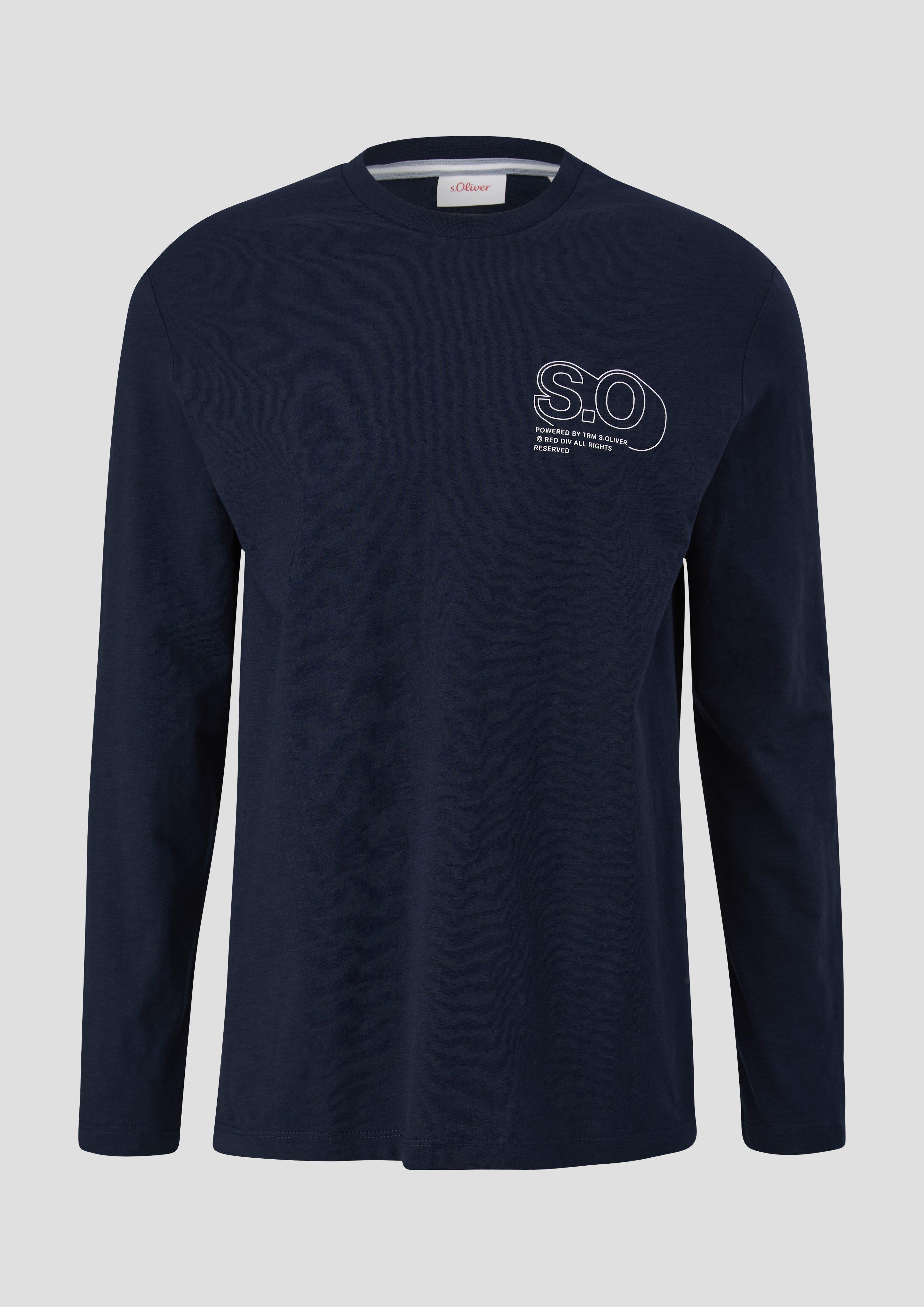 s.Oliver Langarmshirt mit Logo-Print