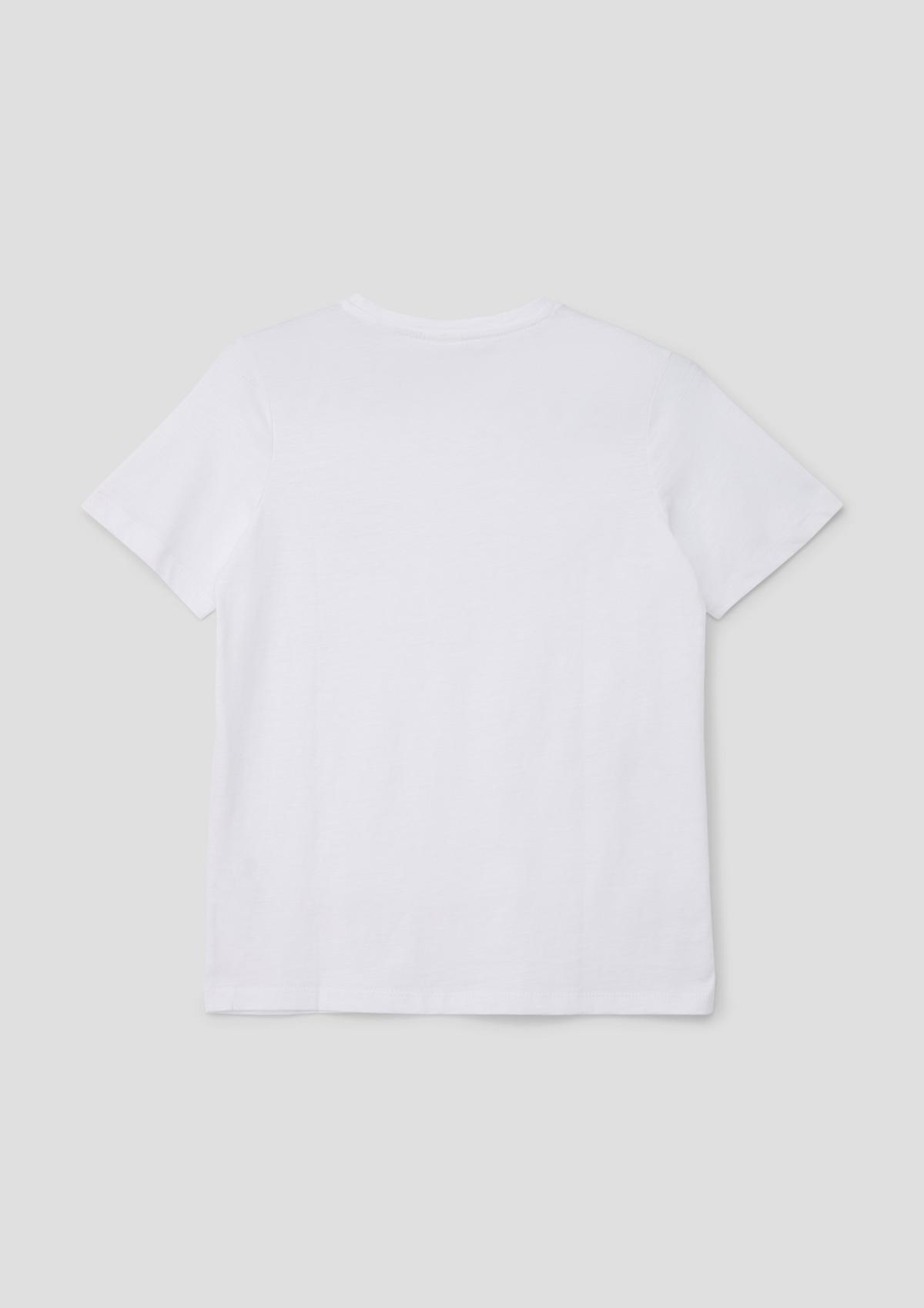 s.Oliver Cotton T-shirt with a print detail