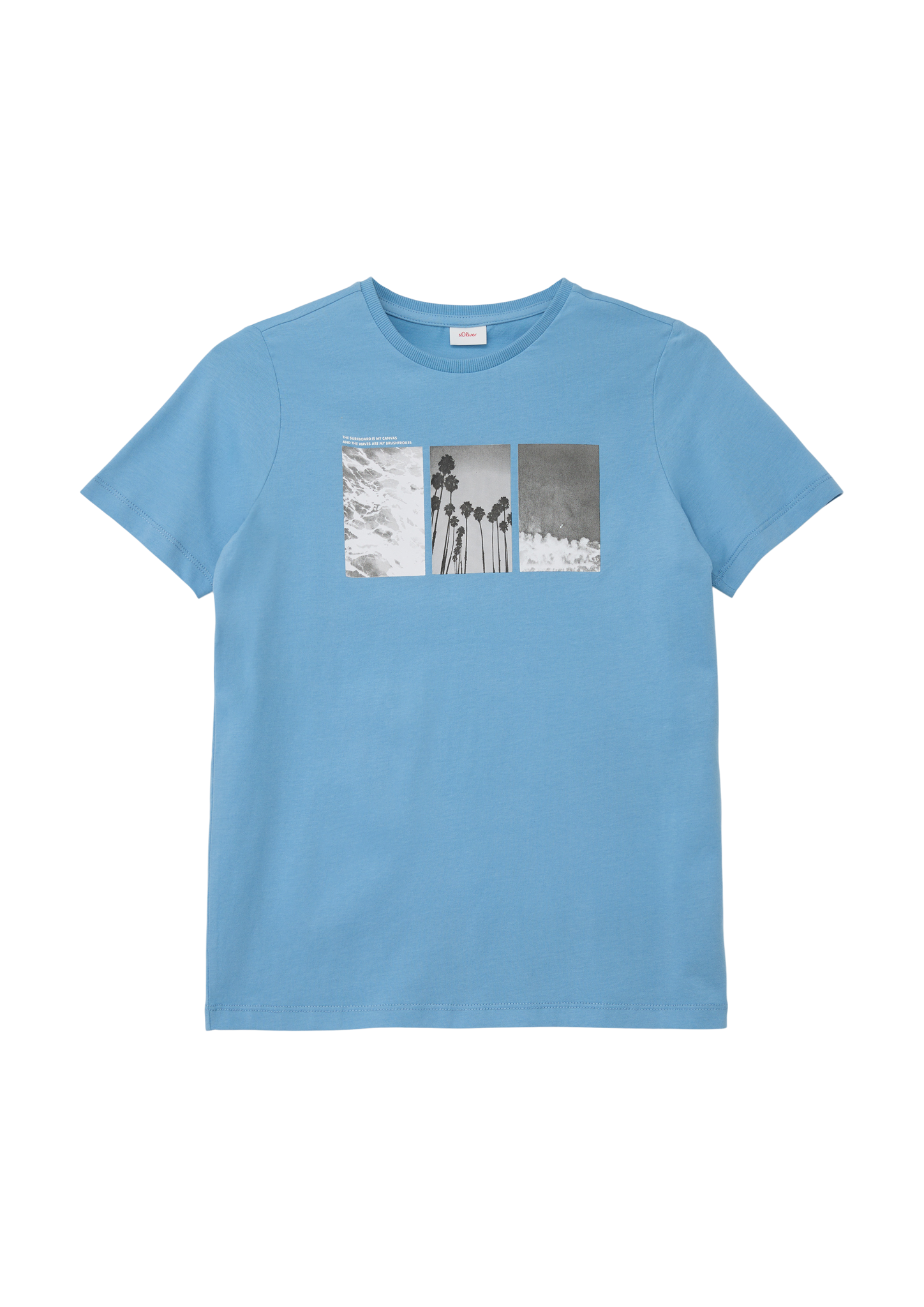 s.Oliver - T-Shirt mit Fotoprint, Jungen, blau