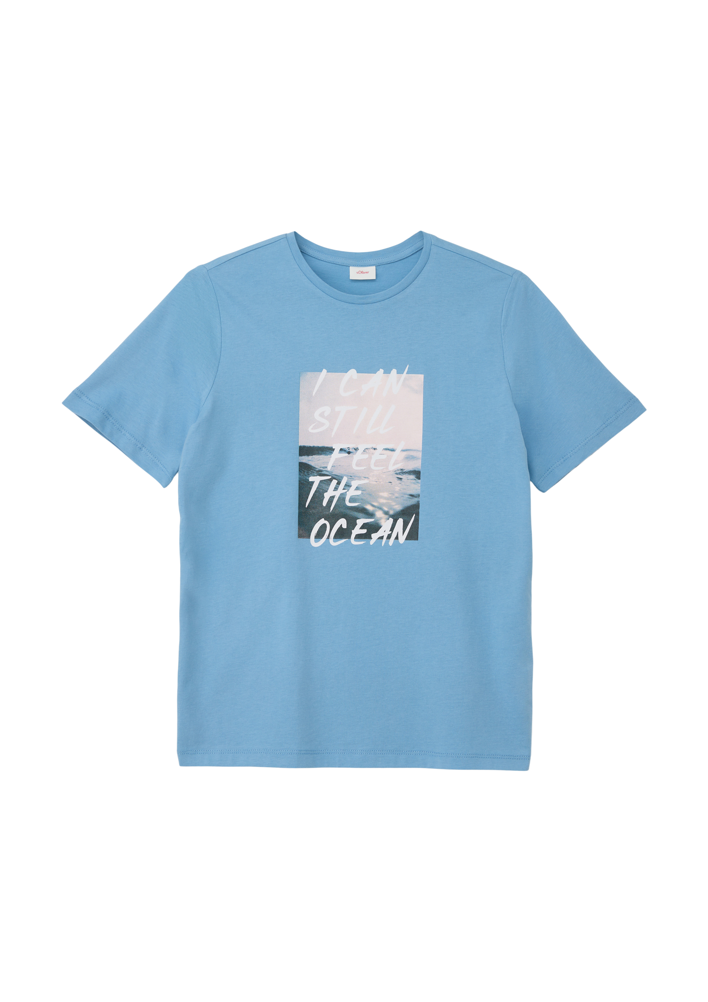 s.Oliver - T-Shirt mit Frontprint, Jungen, blau