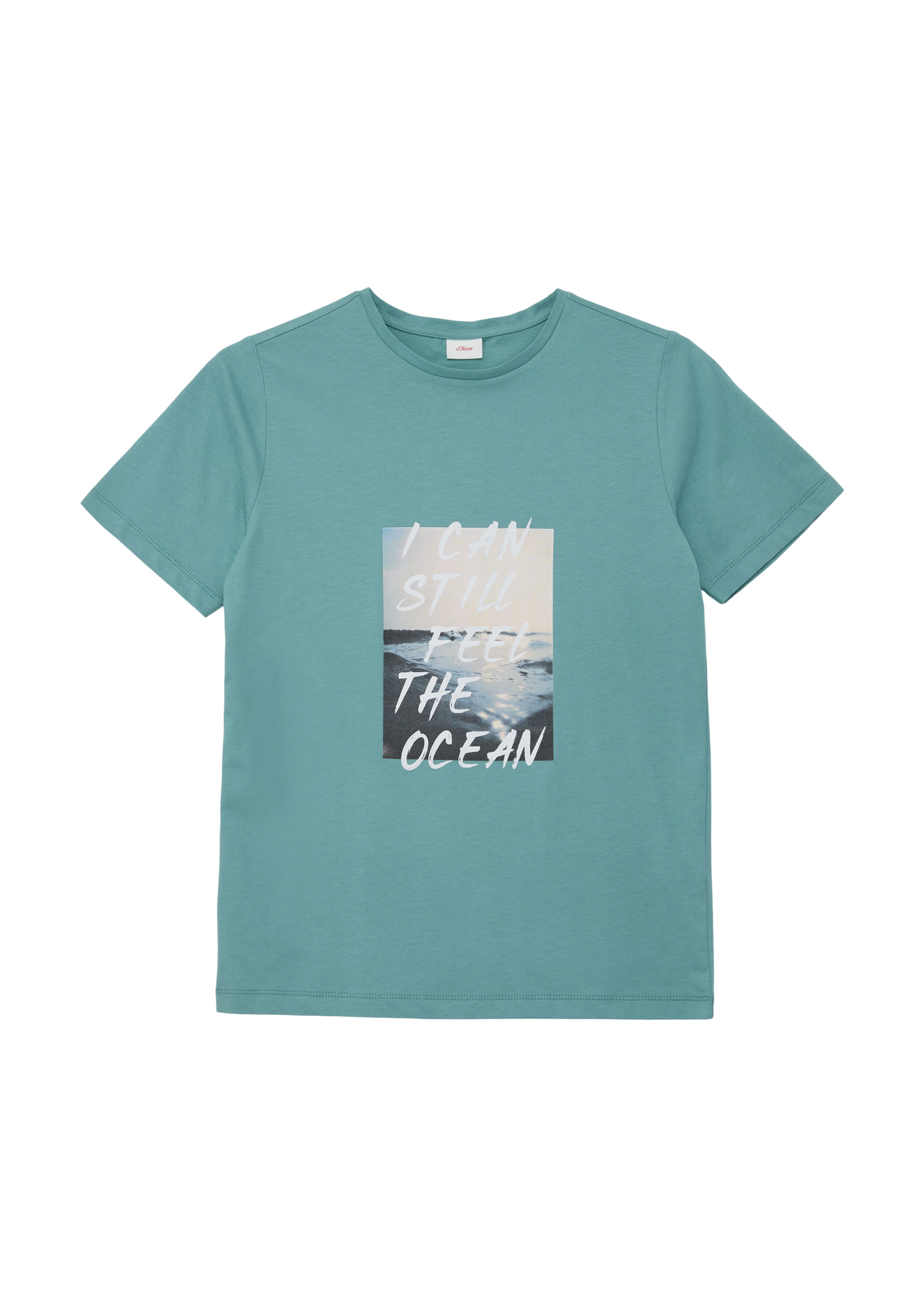 s.Oliver - T-Shirt mit Frontprint, Jungen, Blau