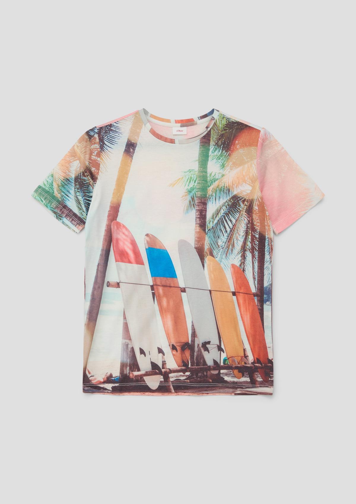 s.Oliver T-shirt met sublimation-print