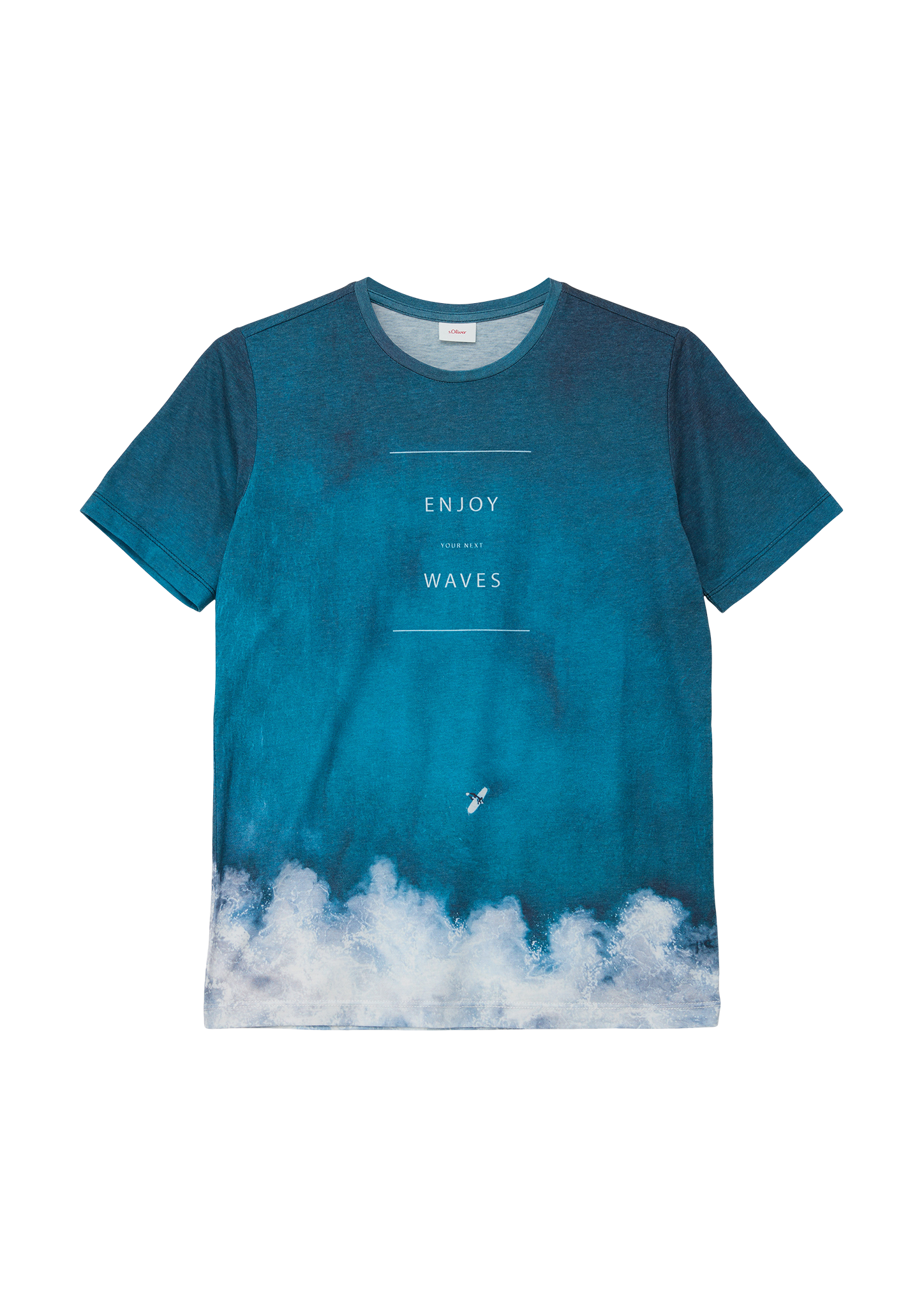 s.Oliver - T-Shirt mit Sublimation-Print, Jungen, blau