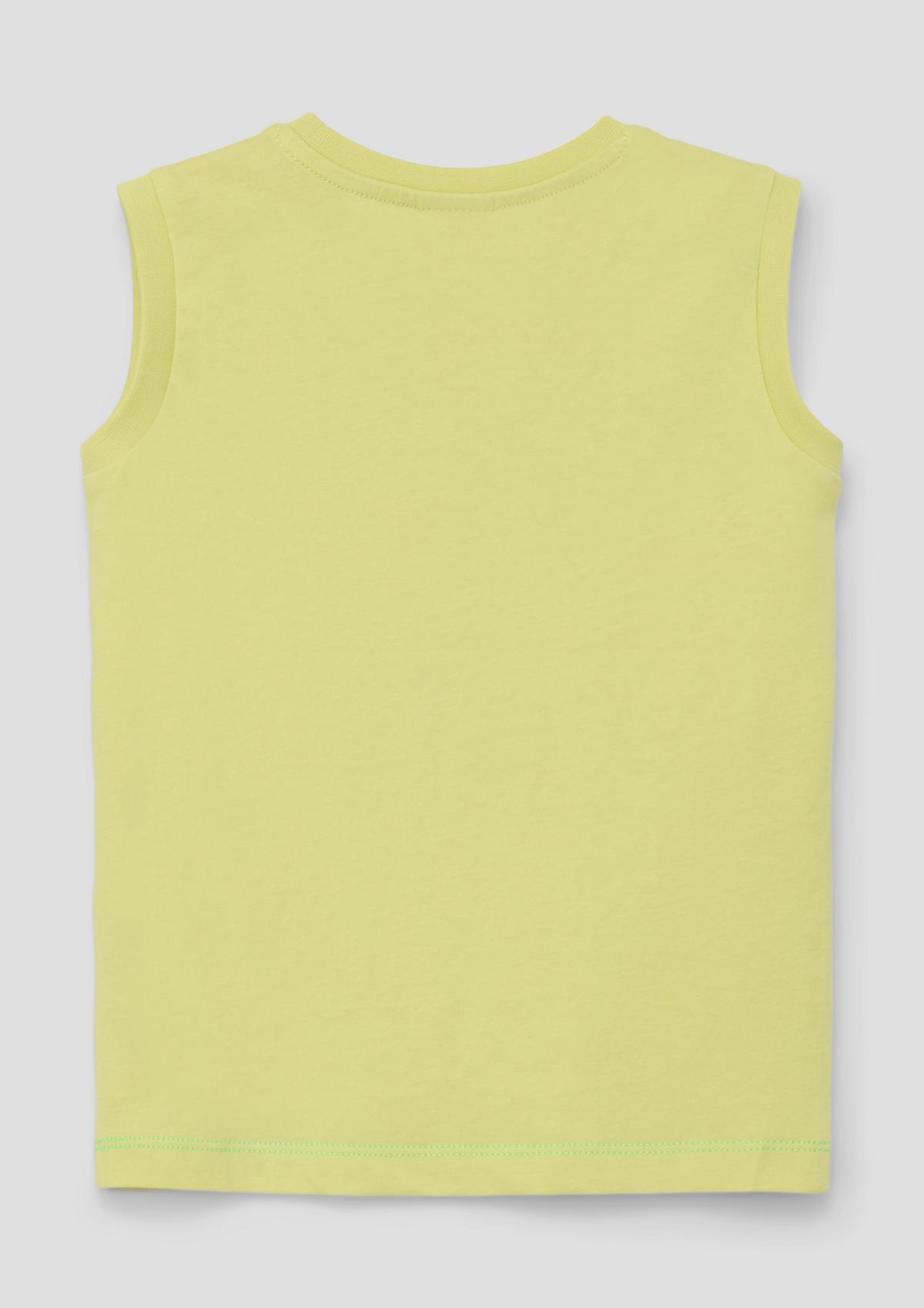 s.Oliver Sleeveless T-shirt with front print