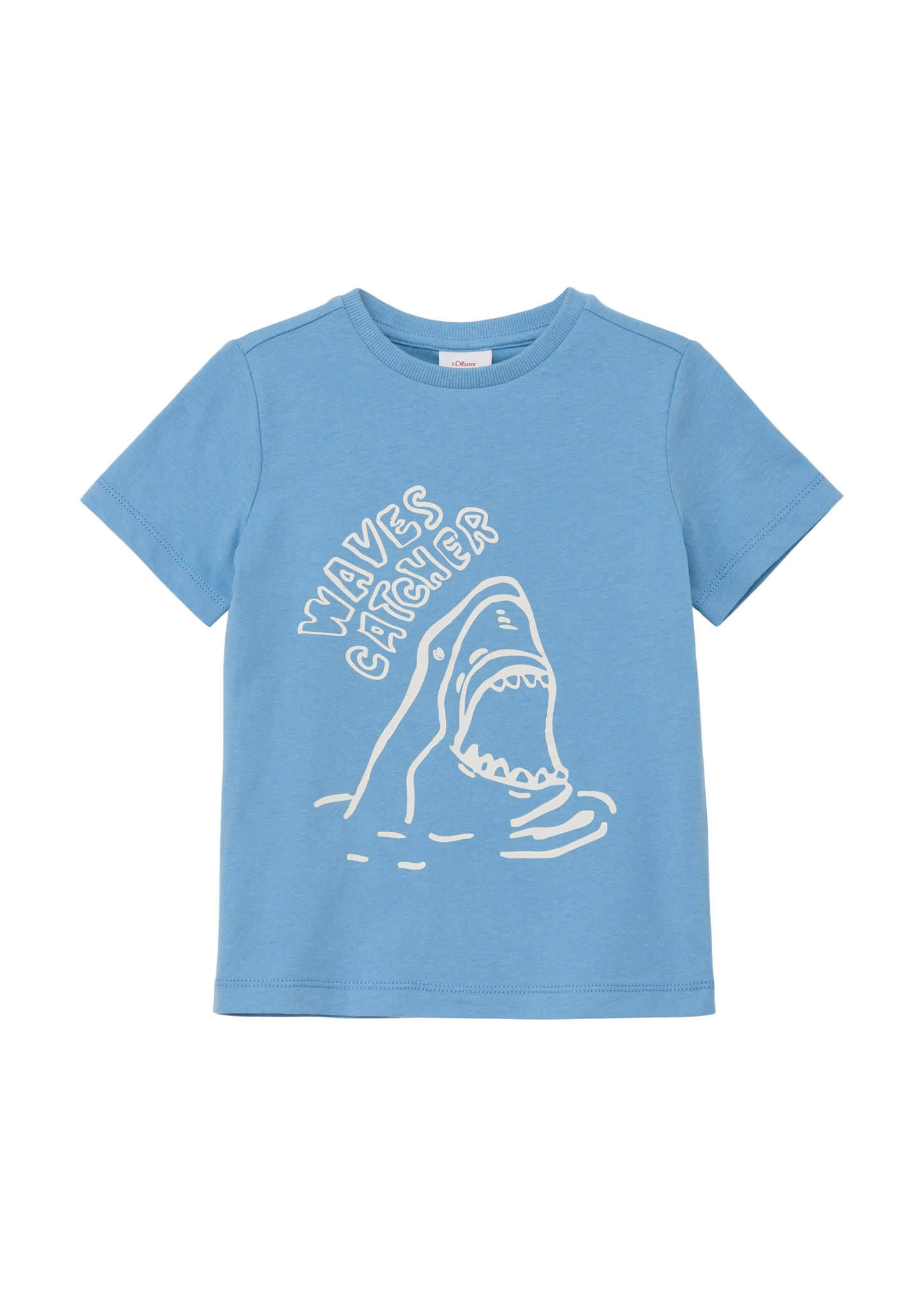 s.Oliver - T-Shirt mit Frontprint, Kinder, blau