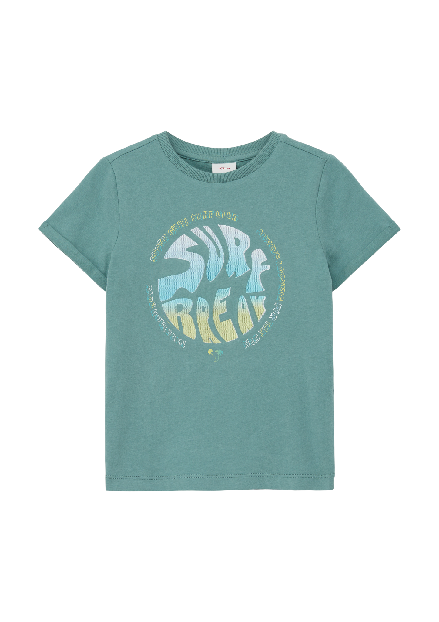 s.Oliver - T-Shirt mit Frontprint, Kinder, Blau