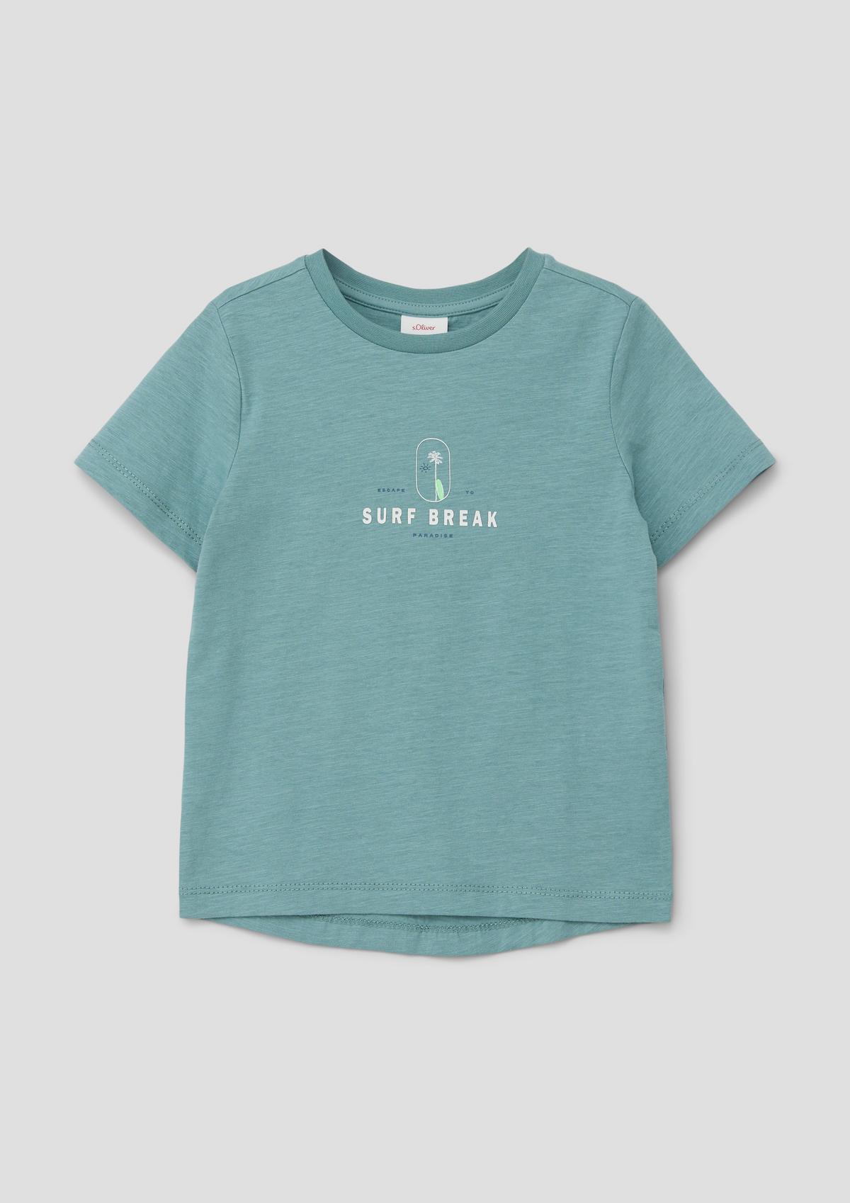 s.Oliver T-shirt met print op voor- en achterkant
