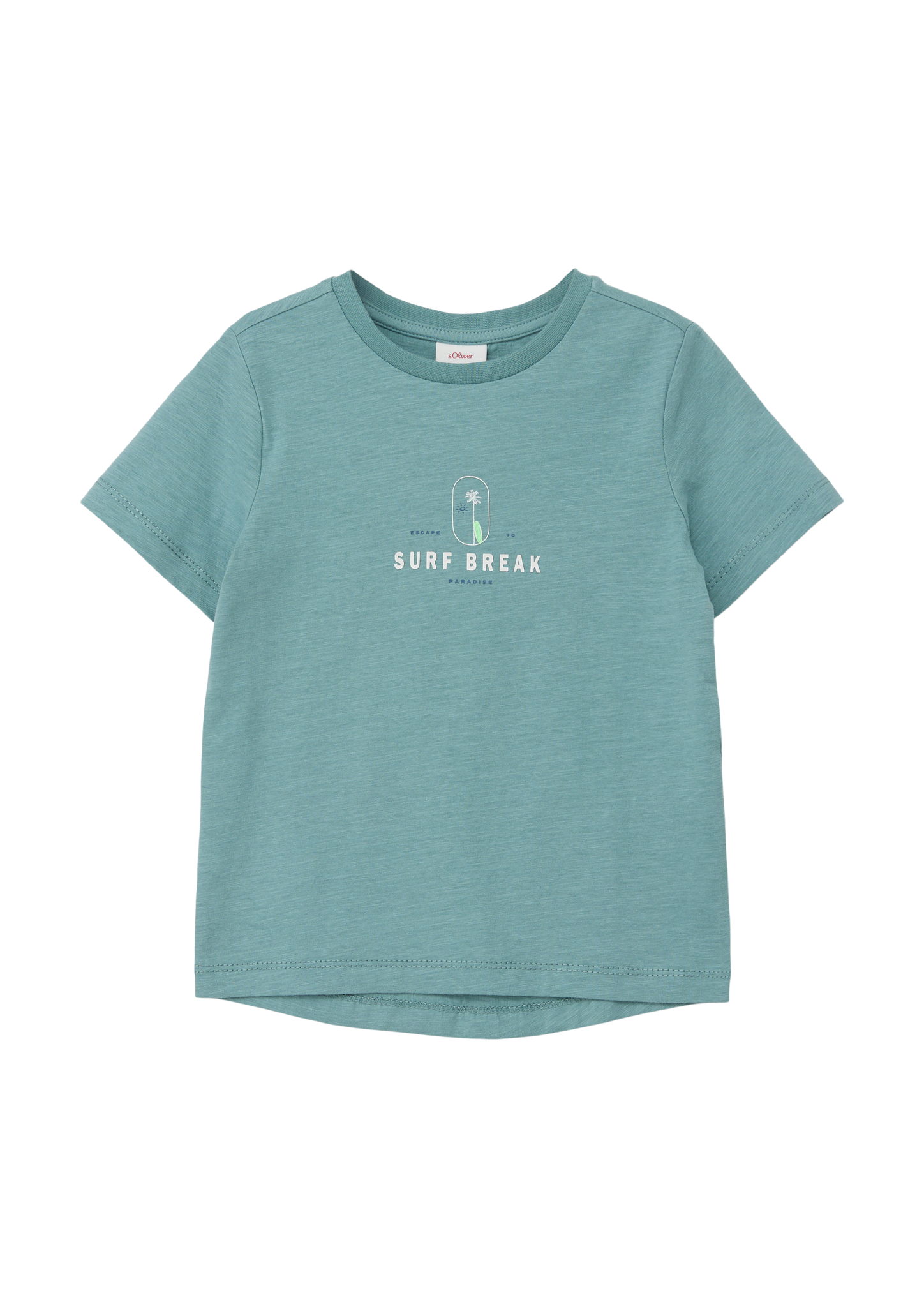 s.Oliver - T-Shirt mit Front- und Rückenprint, Kinder, Blau