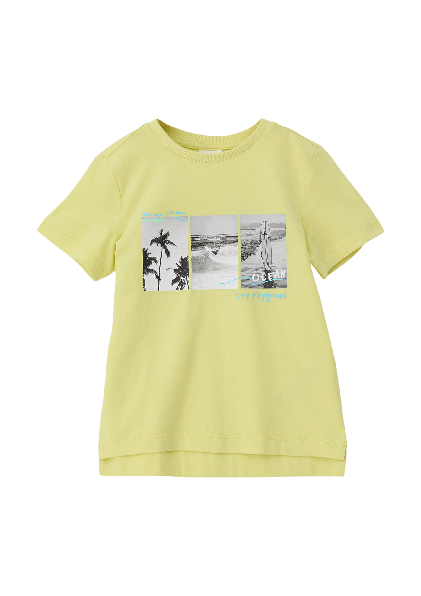 s.Oliver - T-Shirt mit Fotoprint, Kinder, gelb