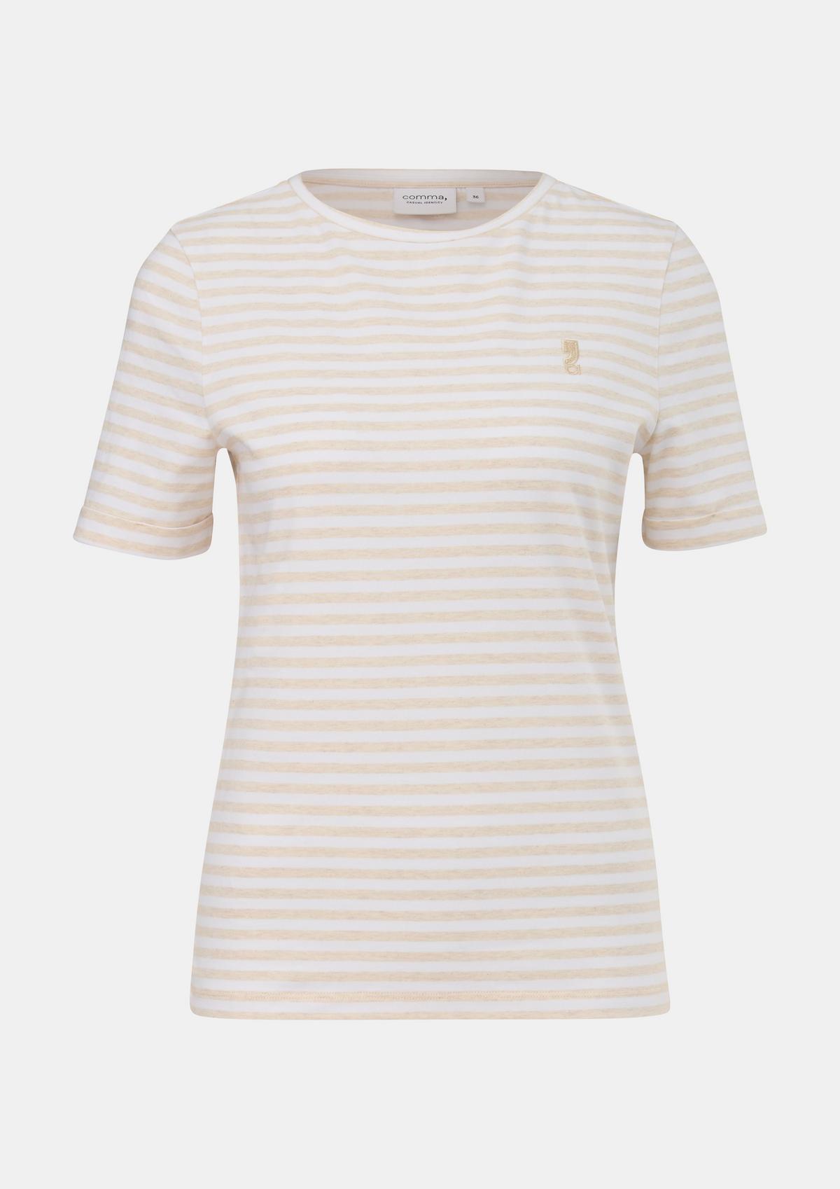 comma T-Shirt mit Streifen