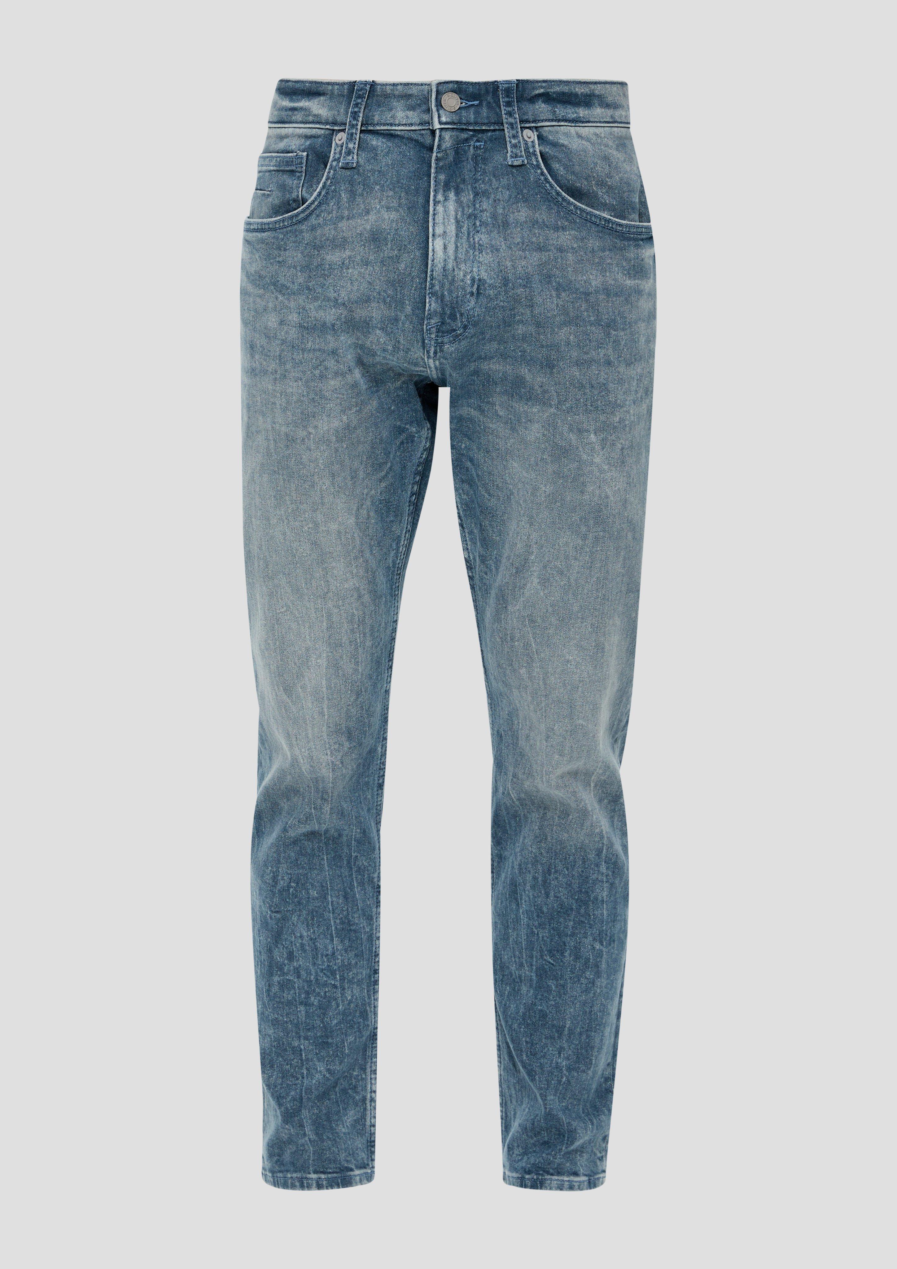 s.Oliver - Jeans Mauro / Regular Fit / High Rise / Tapered Leg, Herren, blau