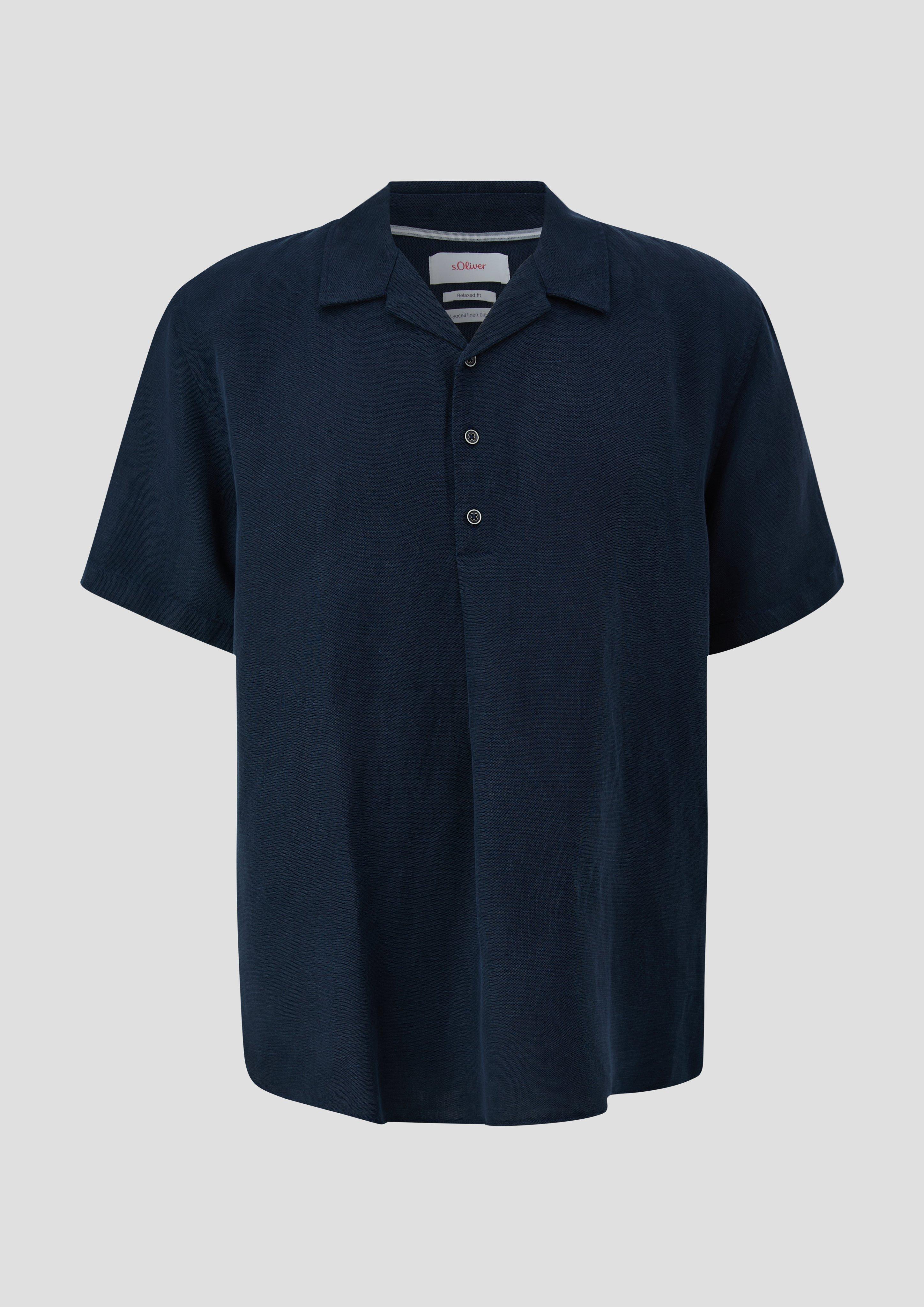 s.Oliver - Poloshirt aus Lyocellmix, Herren, blau