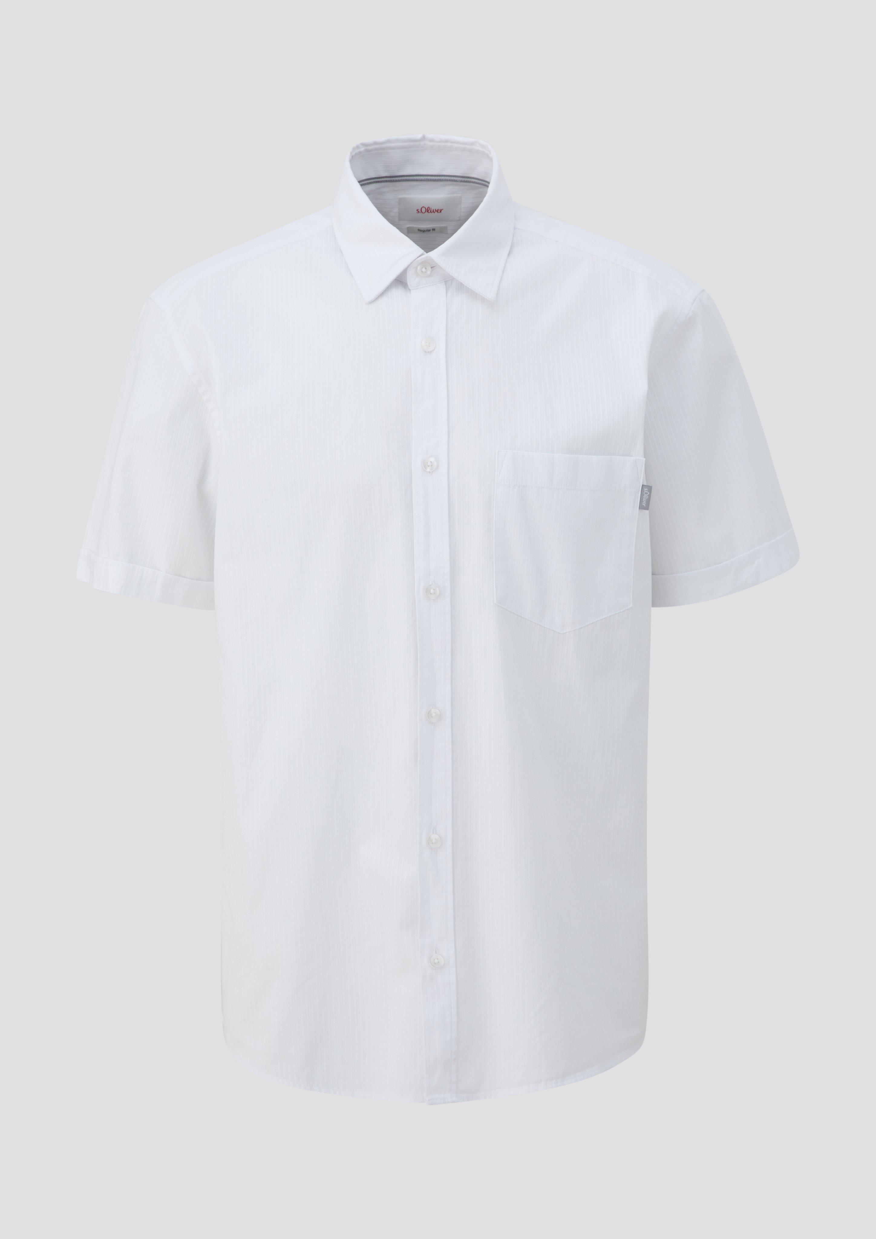 s.Oliver Baumwollhemd mit Musterstruktur
