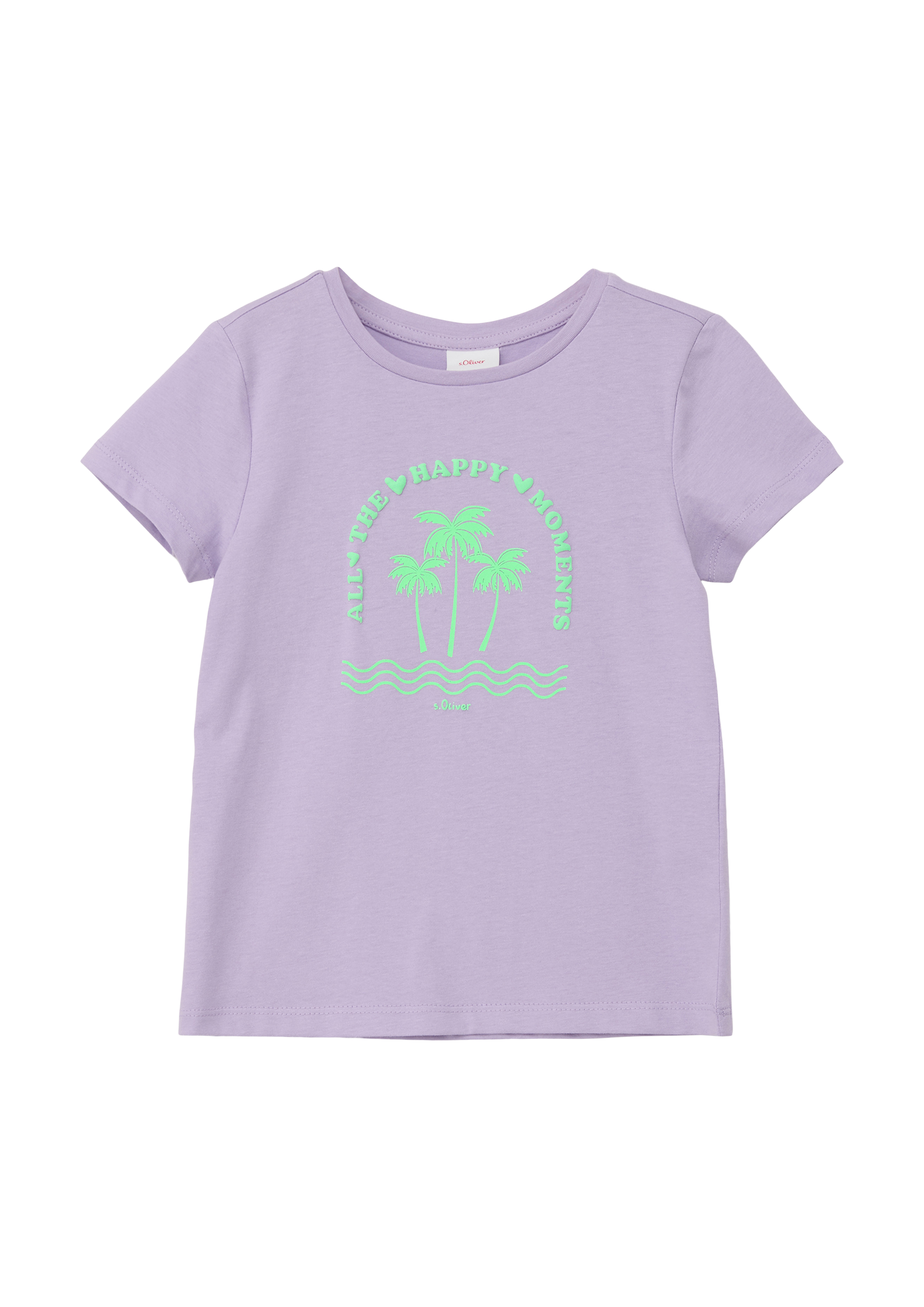 s.Oliver - T-Shirt mit Frontprint, Kinder, lila