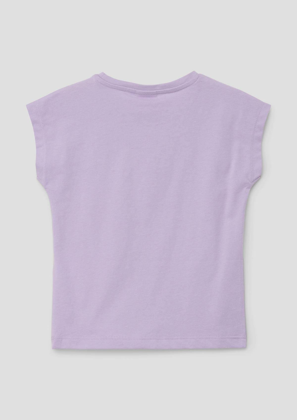 s.Oliver T-Shirt mit überschnittenen Schultern und Frontprint