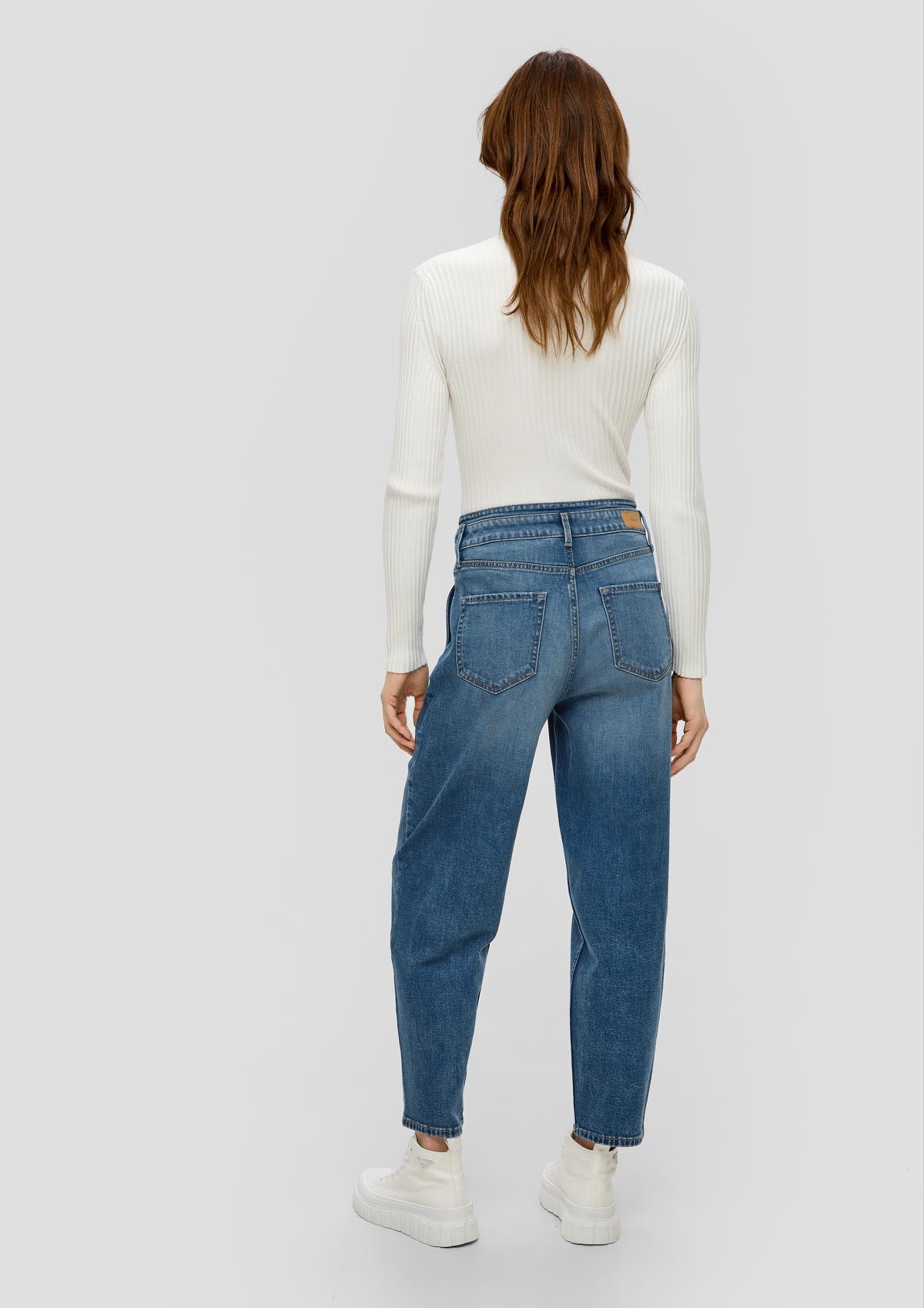s.Oliver Ankle-length jeans / regular fit / high rise / barrel leg