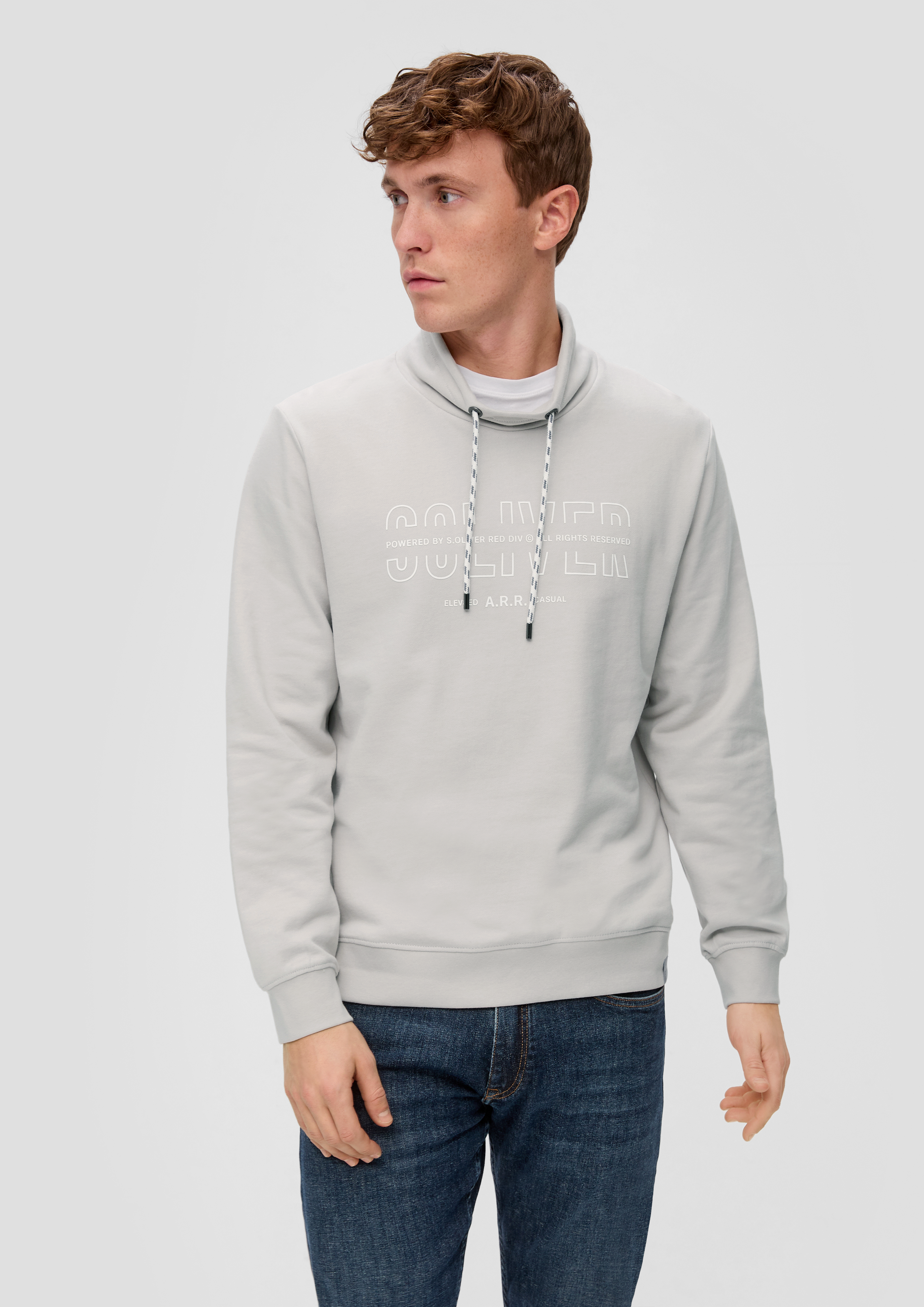 S.Oliver Sweatshirt mit Logo-Print