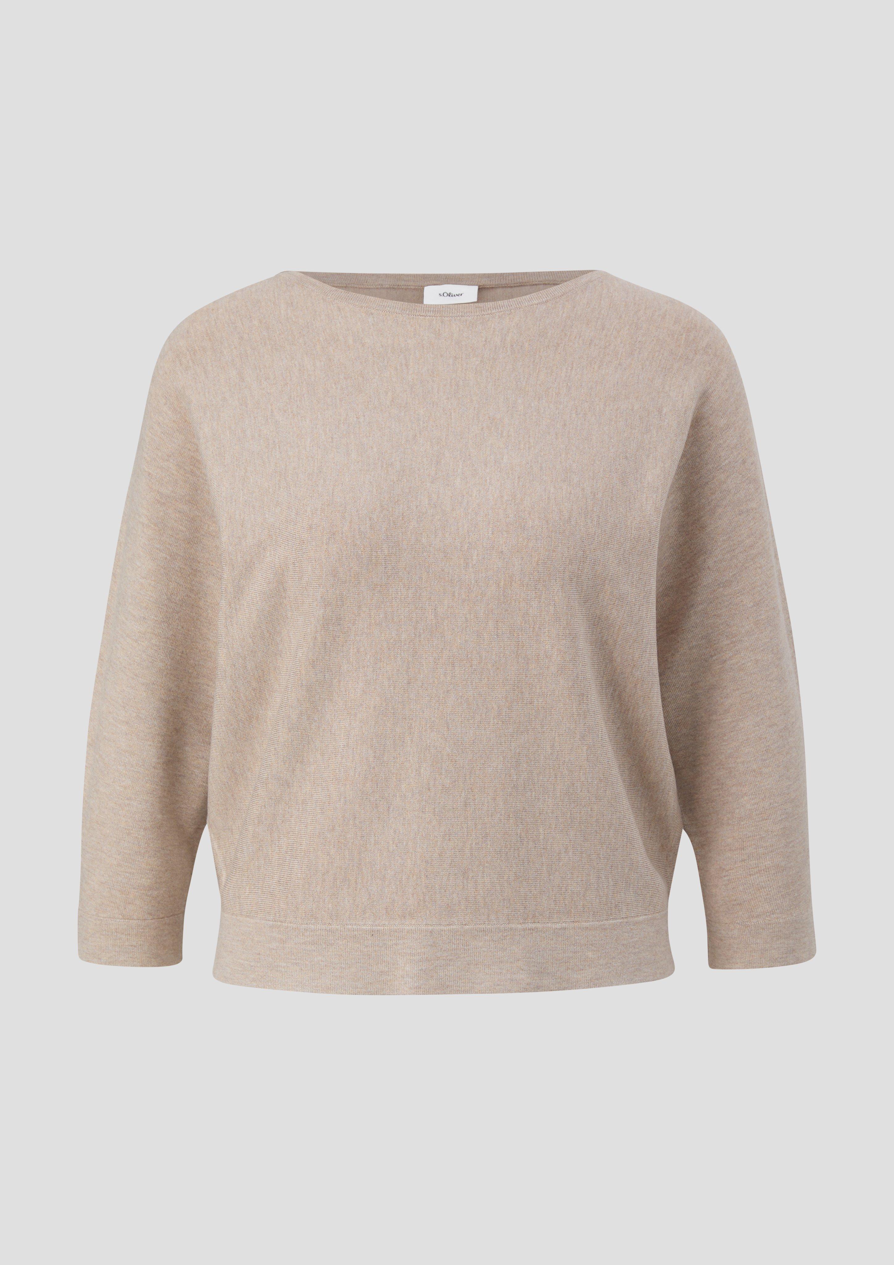 s.Oliver - Strickpullover mit Fledermausarm, Damen, Beige