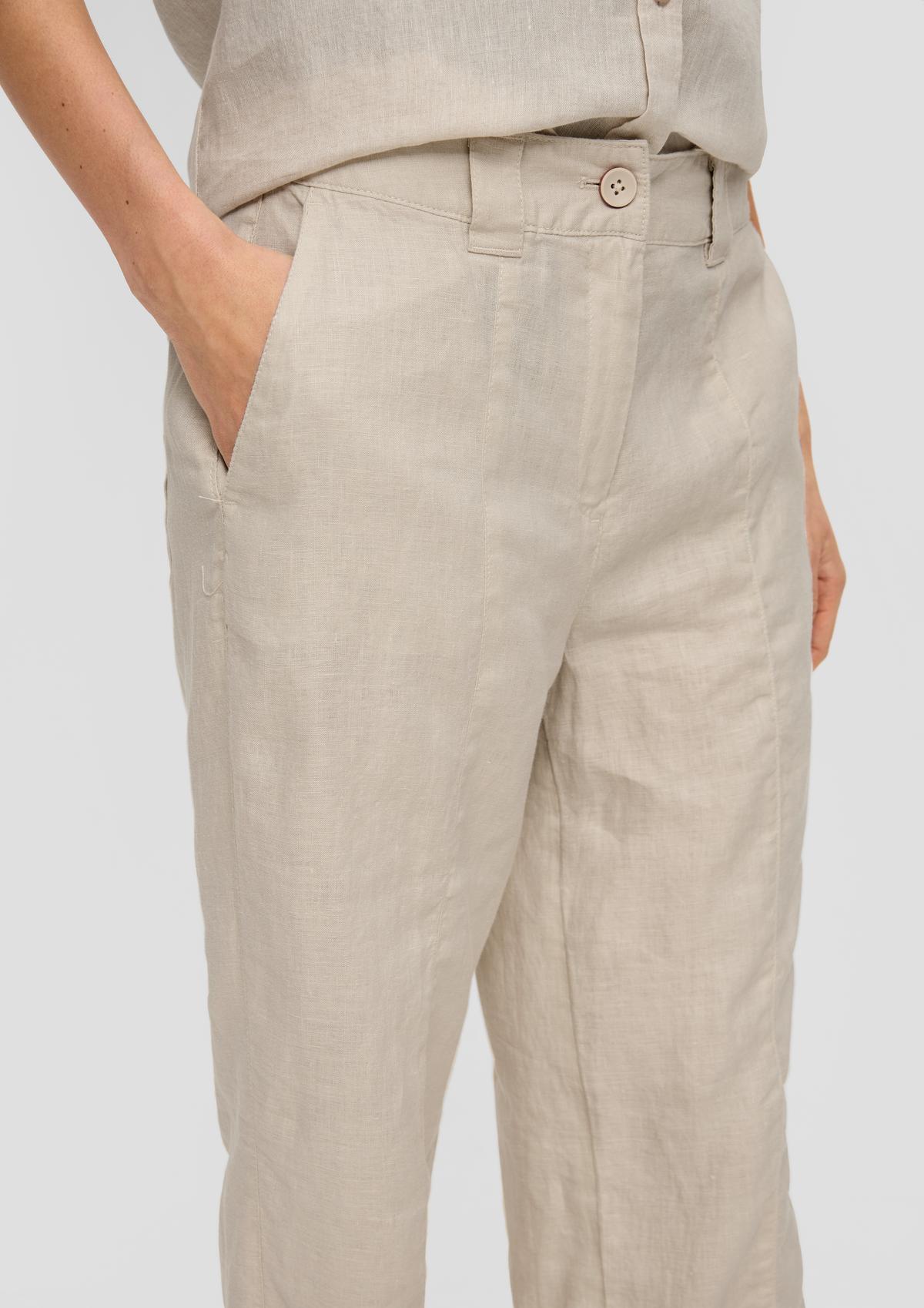 s.Oliver Regular: Lanene hlače širokih nogavica