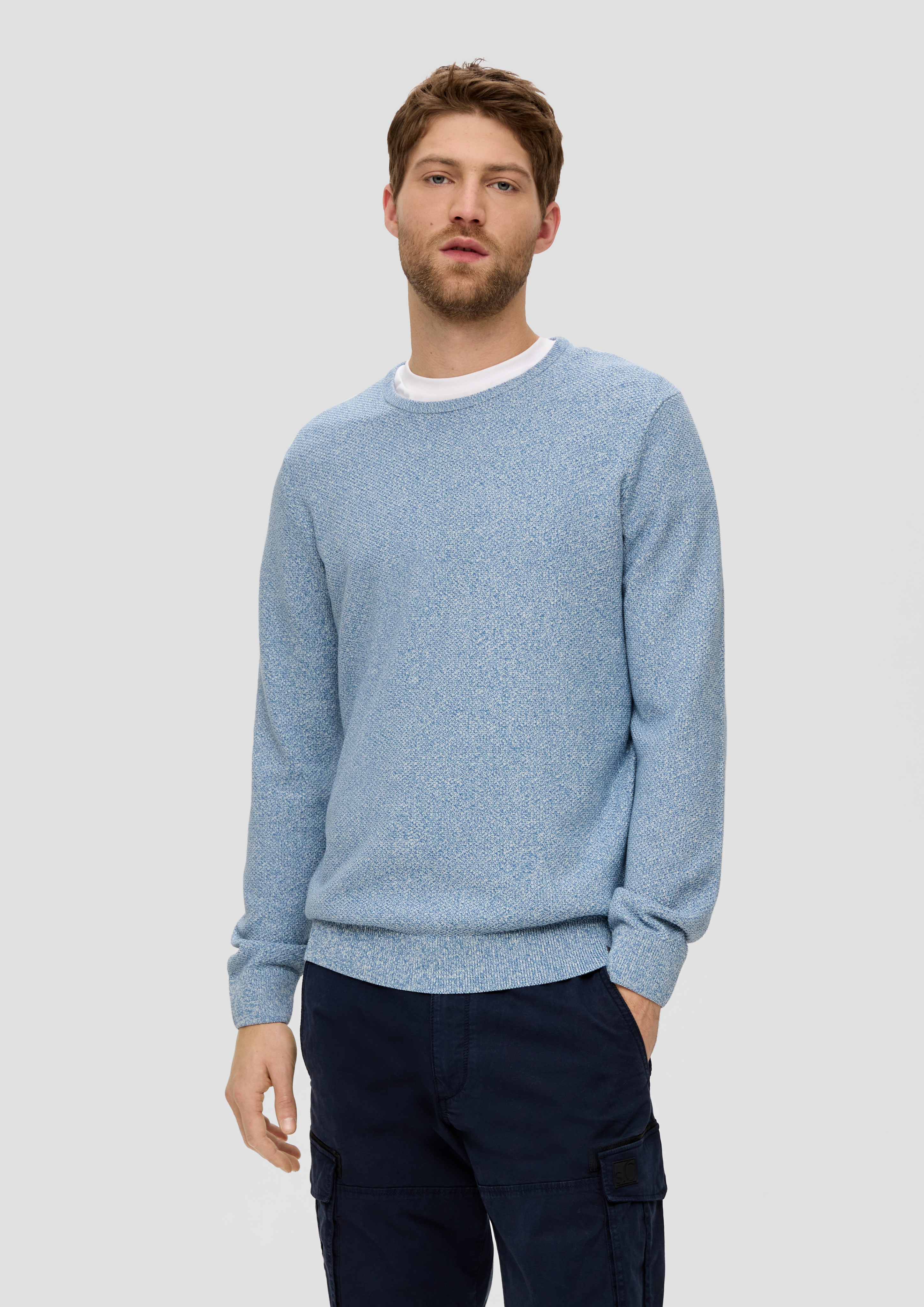 S.Oliver Feinstrickpullover mit Crew Neck