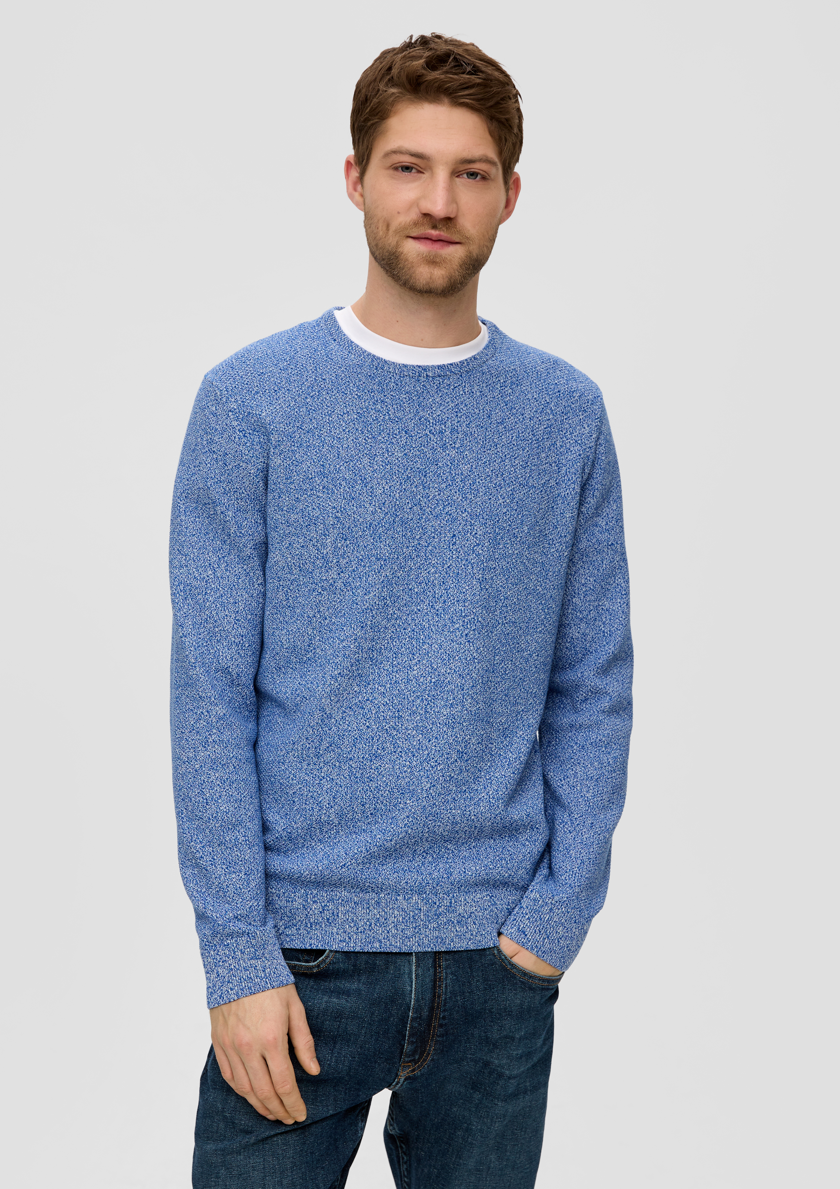 S.Oliver Feinstrickpullover mit Crew Neck