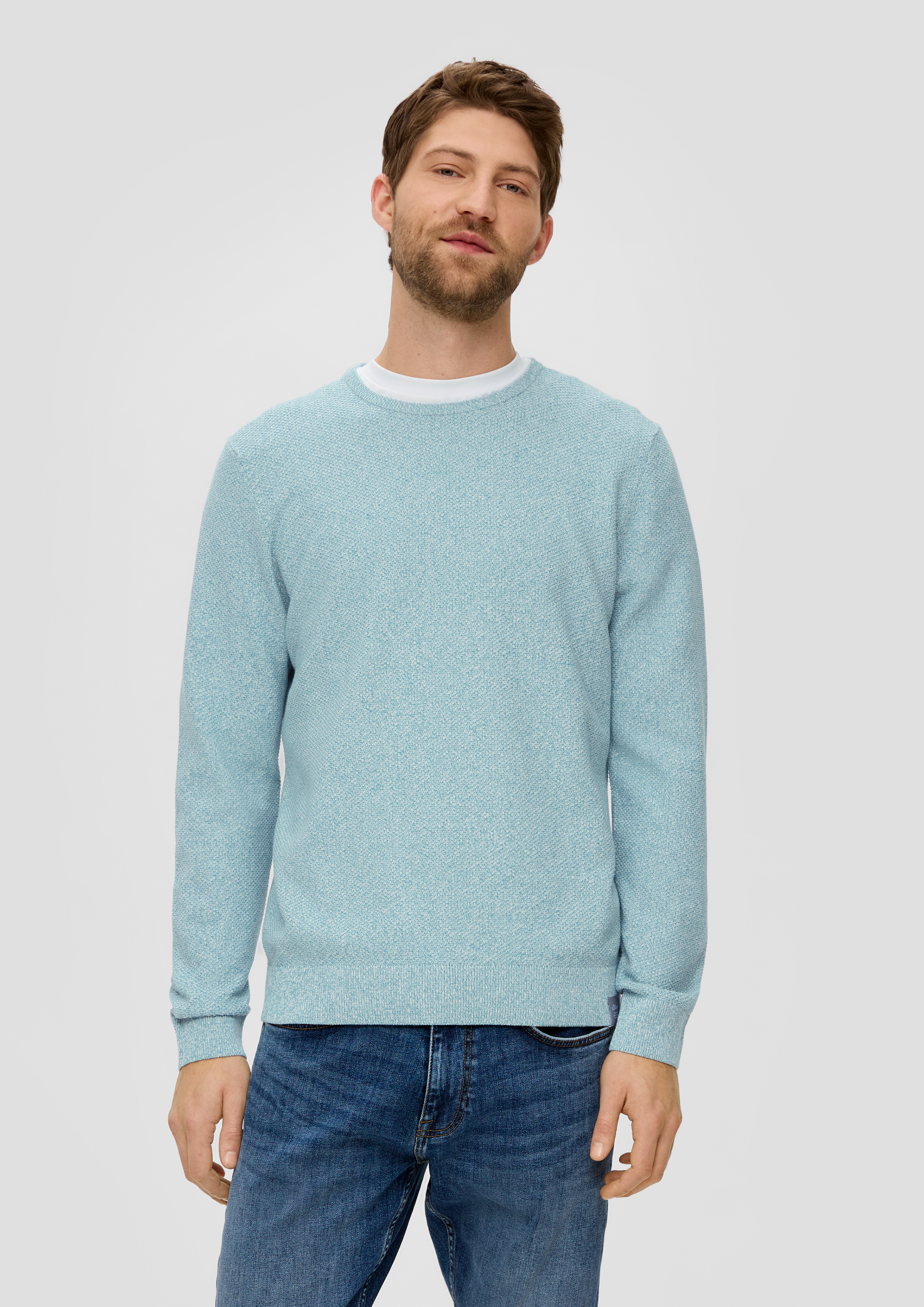 S.Oliver Feinstrickpullover mit Crew Neck