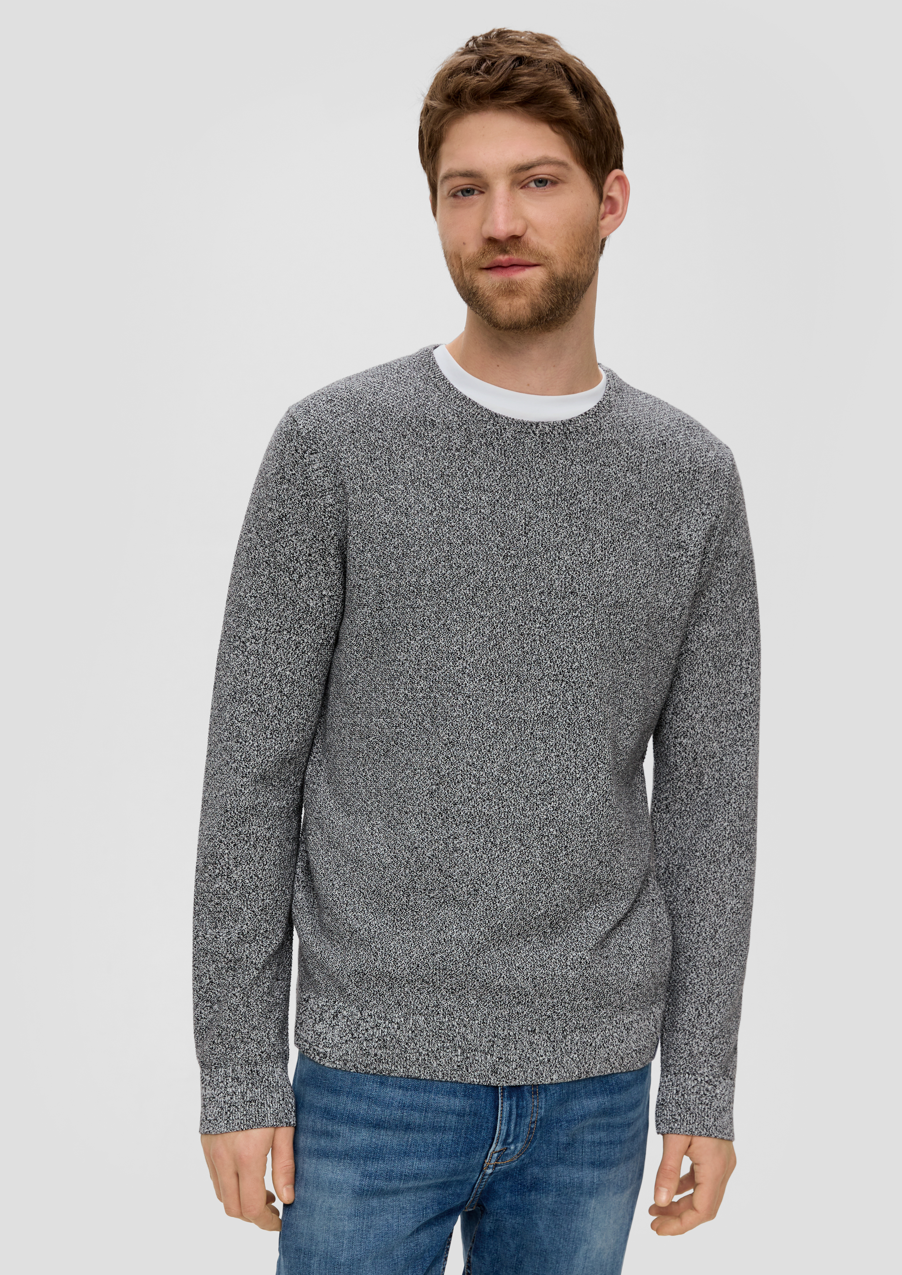 S.Oliver Feinstrickpullover mit Crew Neck