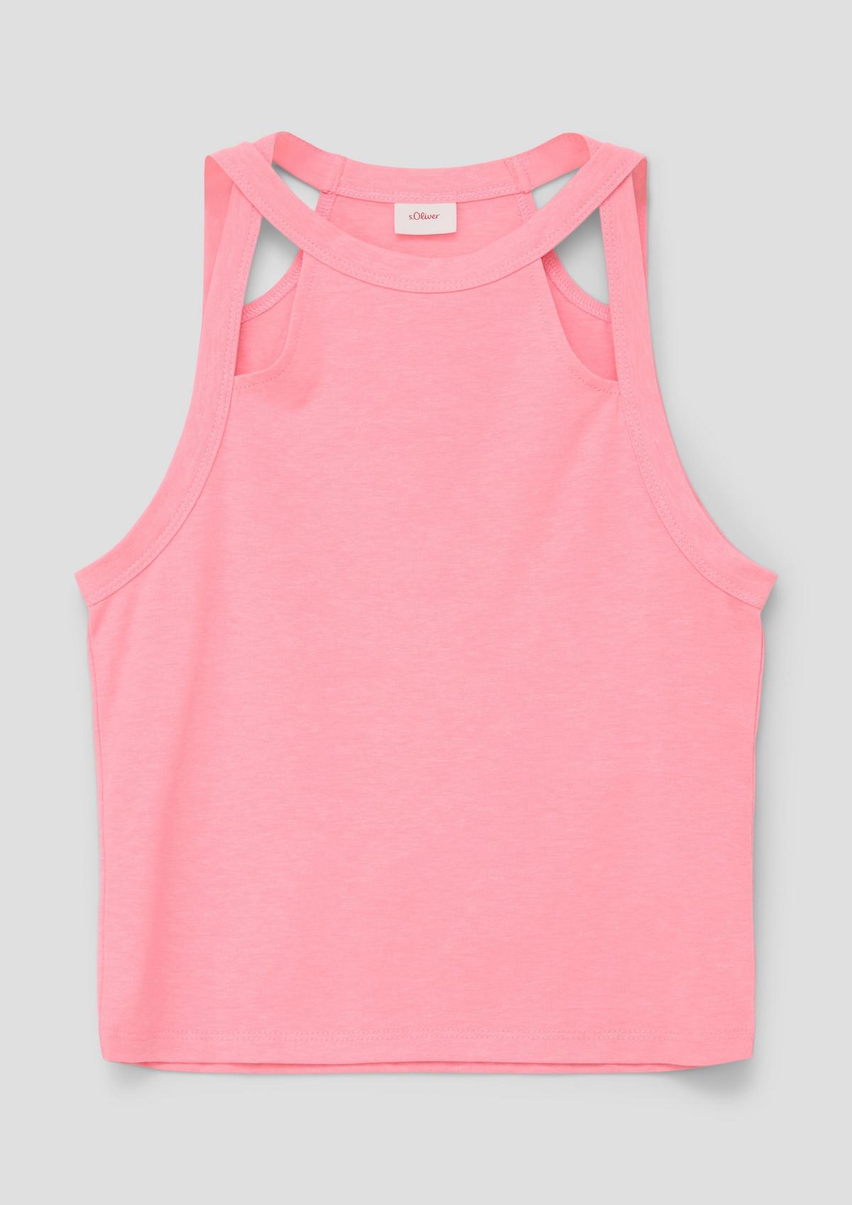 s.Oliver Sleeveless top with cut-out details