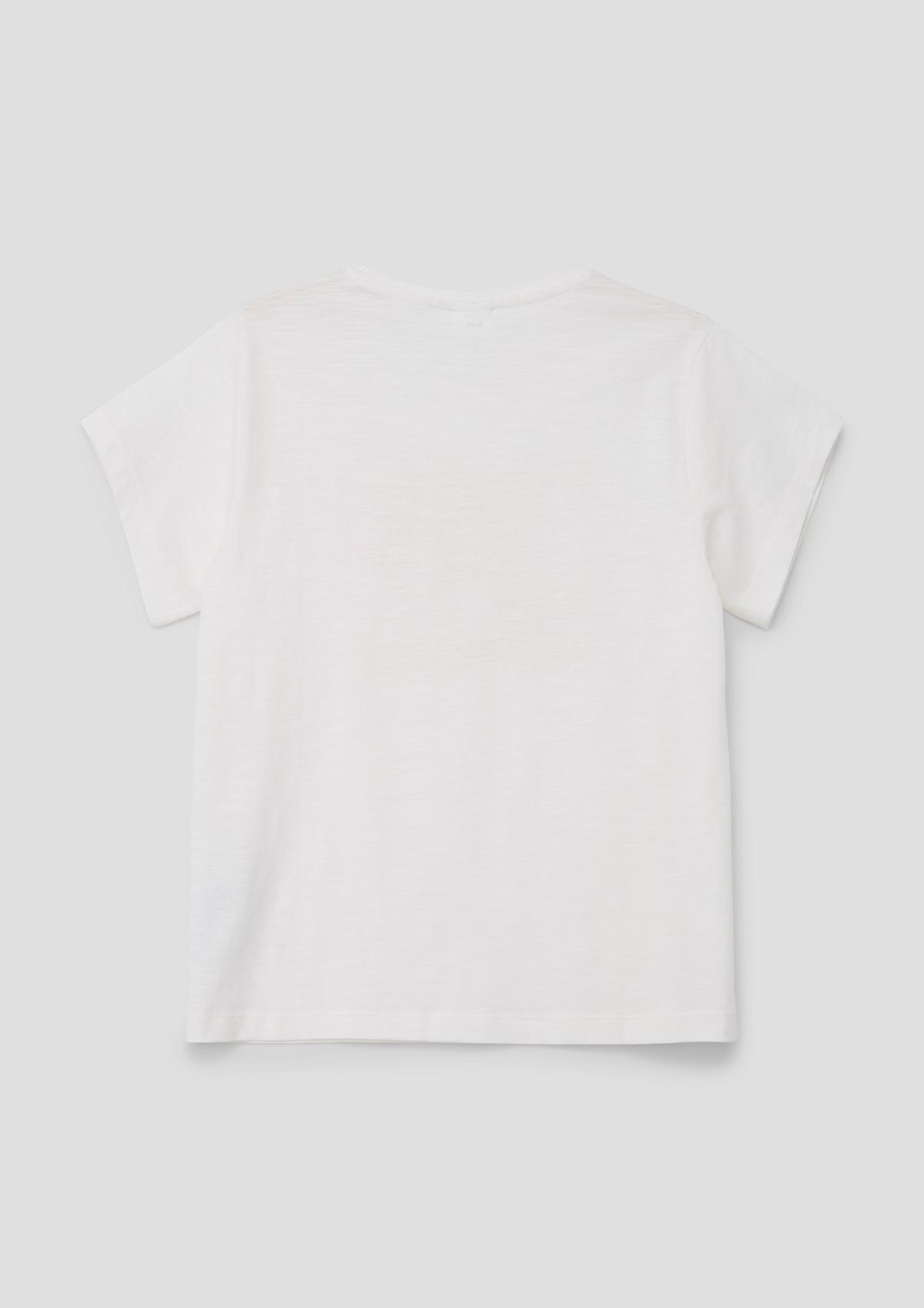 s.Oliver Katoenen T-shirt met print op de voorkant in een loose fit
