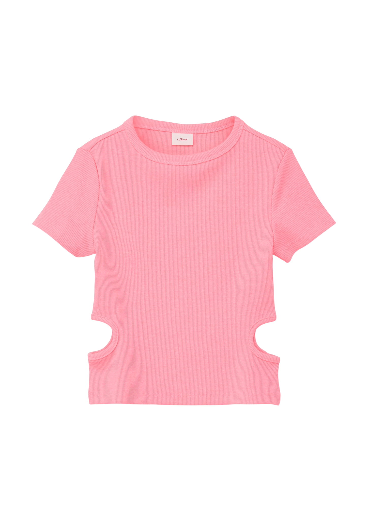 s.Oliver - T-Shirt mit Cut-Out-Details, Mädchen, Rosa