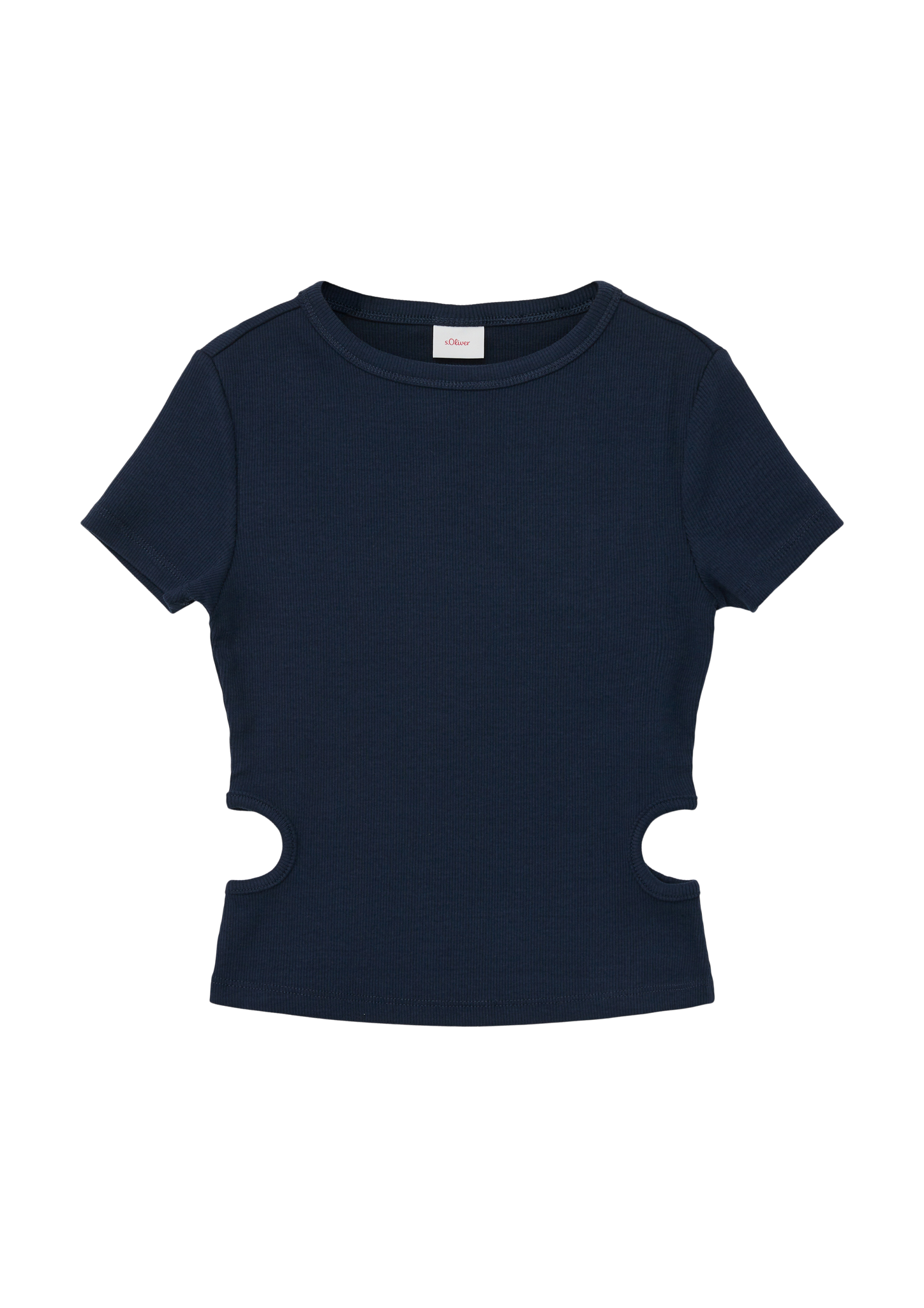 s.Oliver - T-Shirt mit Cut-Out-Details, Mädchen, blau