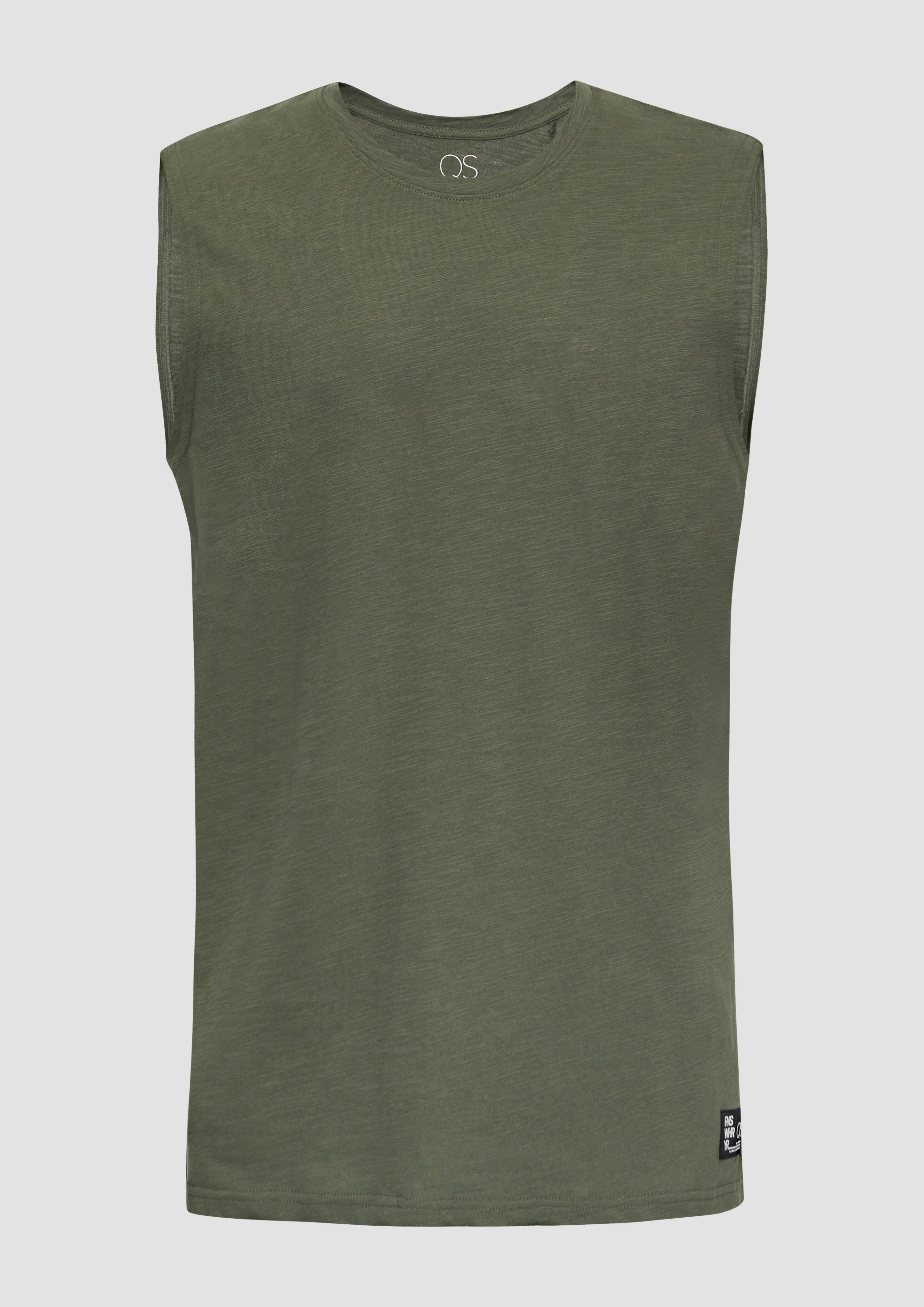 s.Oliver Ärmelloses Shirt aus reiner Baumwolle