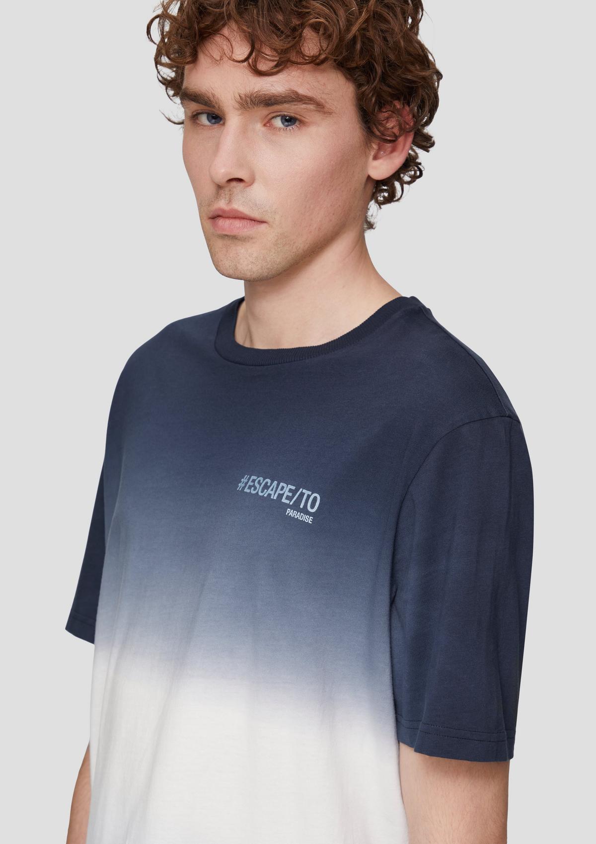 s.Oliver T-shirt en coton à dégradé de couleurs