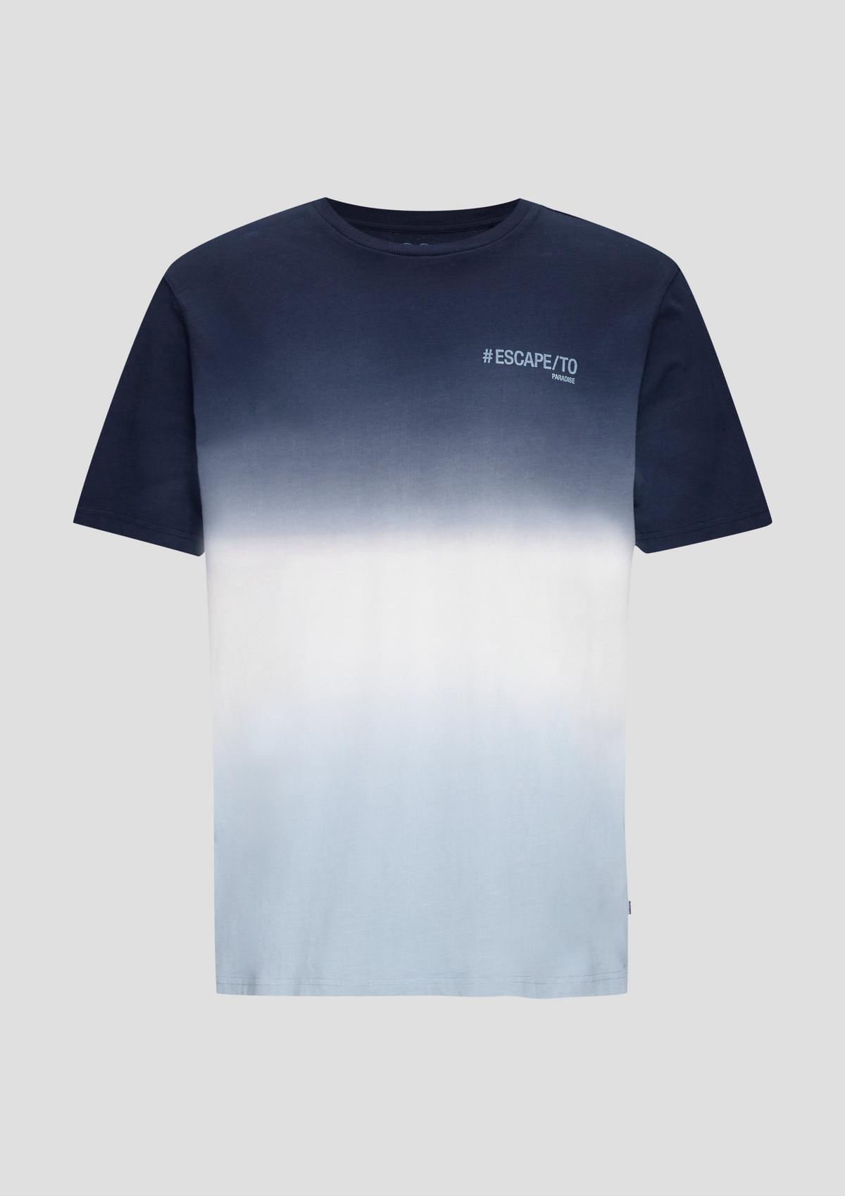 s.Oliver Baumwoll-T-Shirt mit Farbverlauf