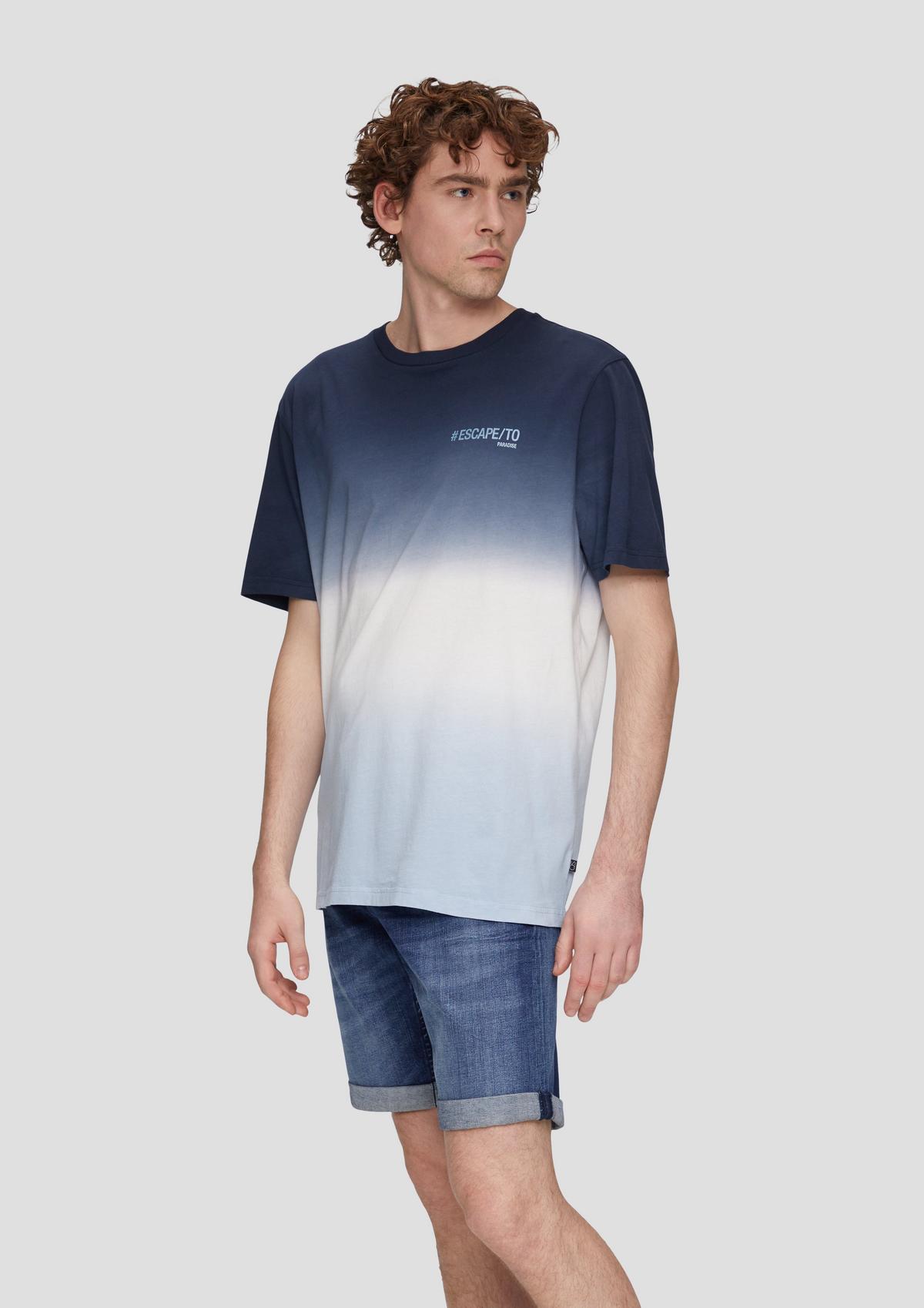 s.Oliver Baumwoll-T-Shirt mit Farbverlauf