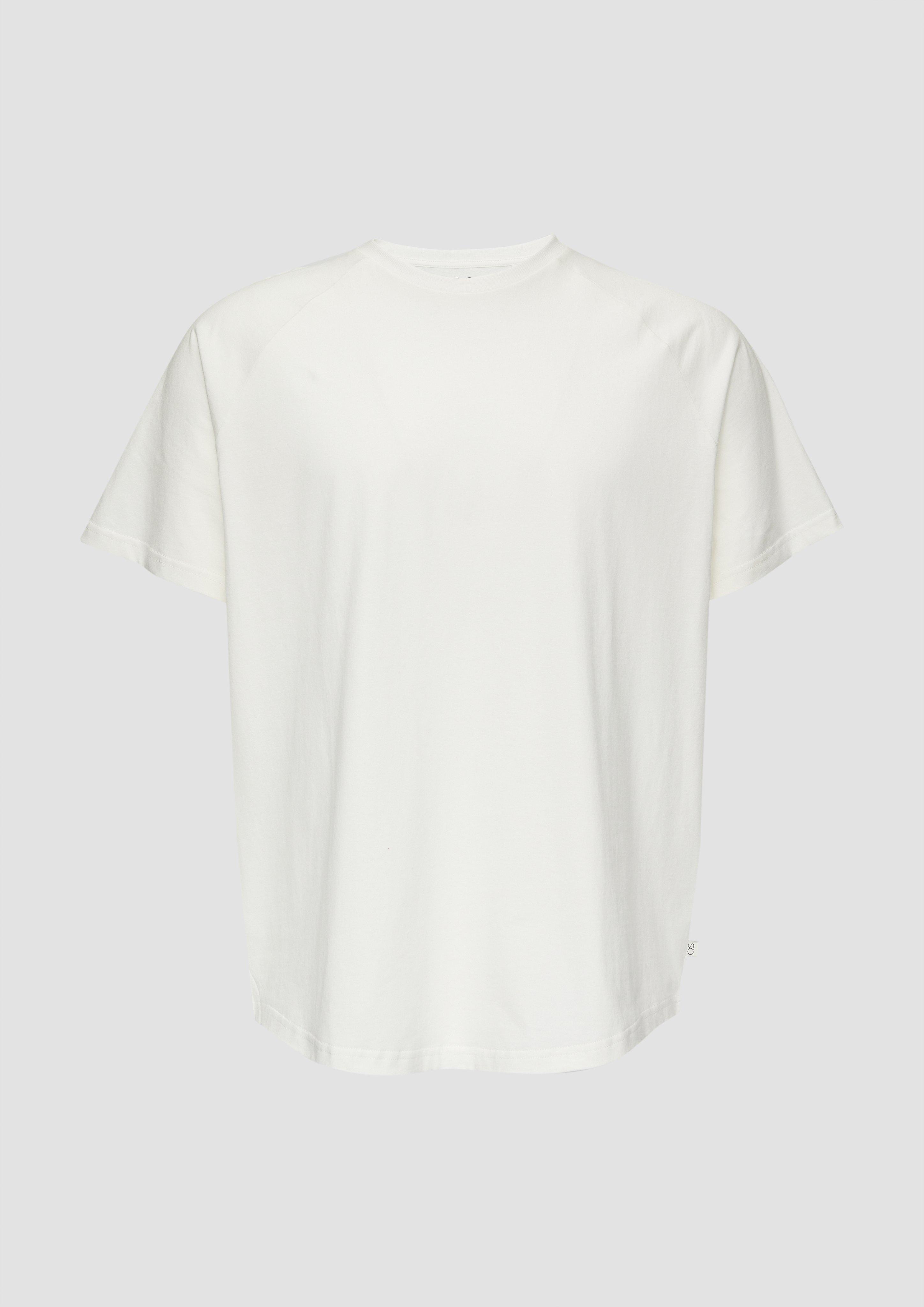 s.Oliver Baumwollshirt mit Raglanärmeln und Rippblende