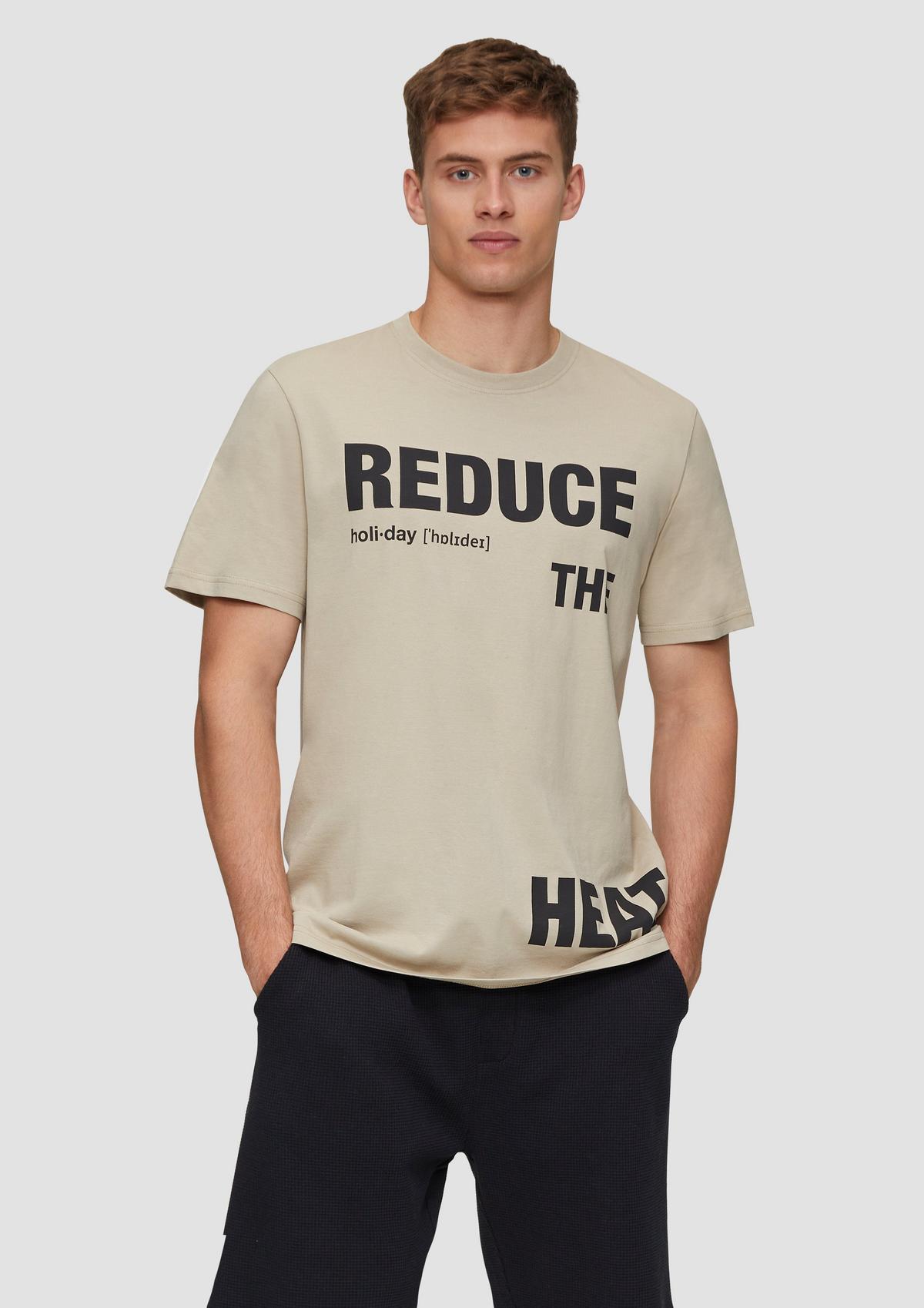 s.Oliver T-Shirt aus reiner Baumwolle mit Frontprint