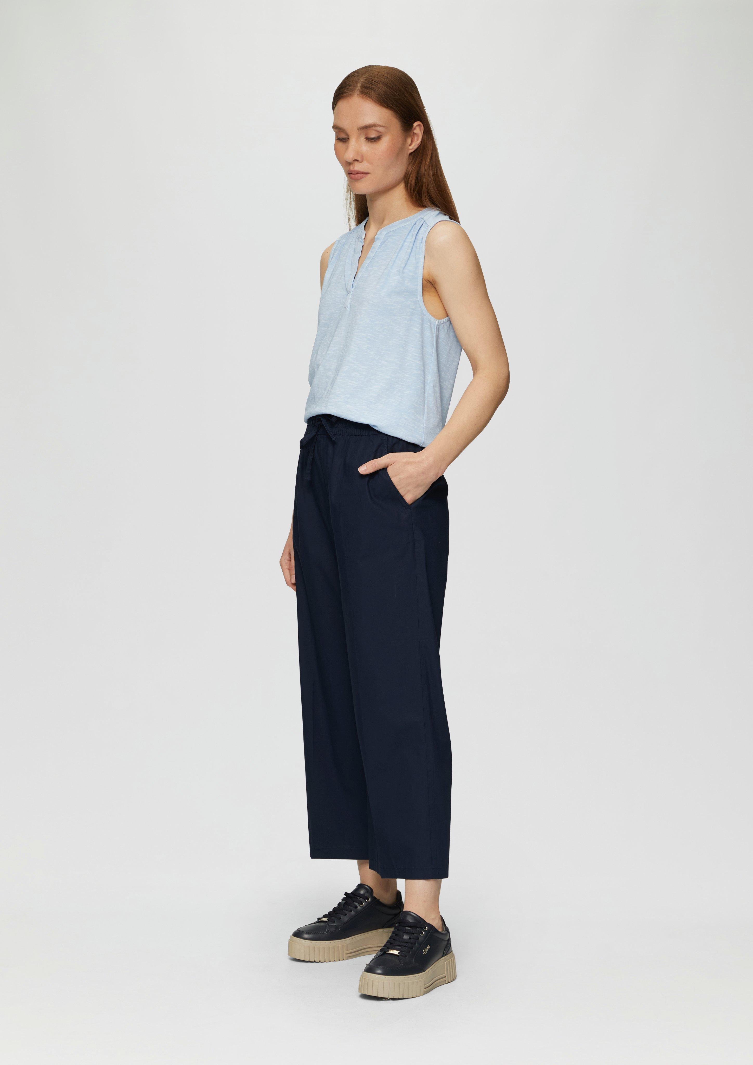 Hose aus Baumwolle mit Tunnelzug - rosa | s.Oliver 