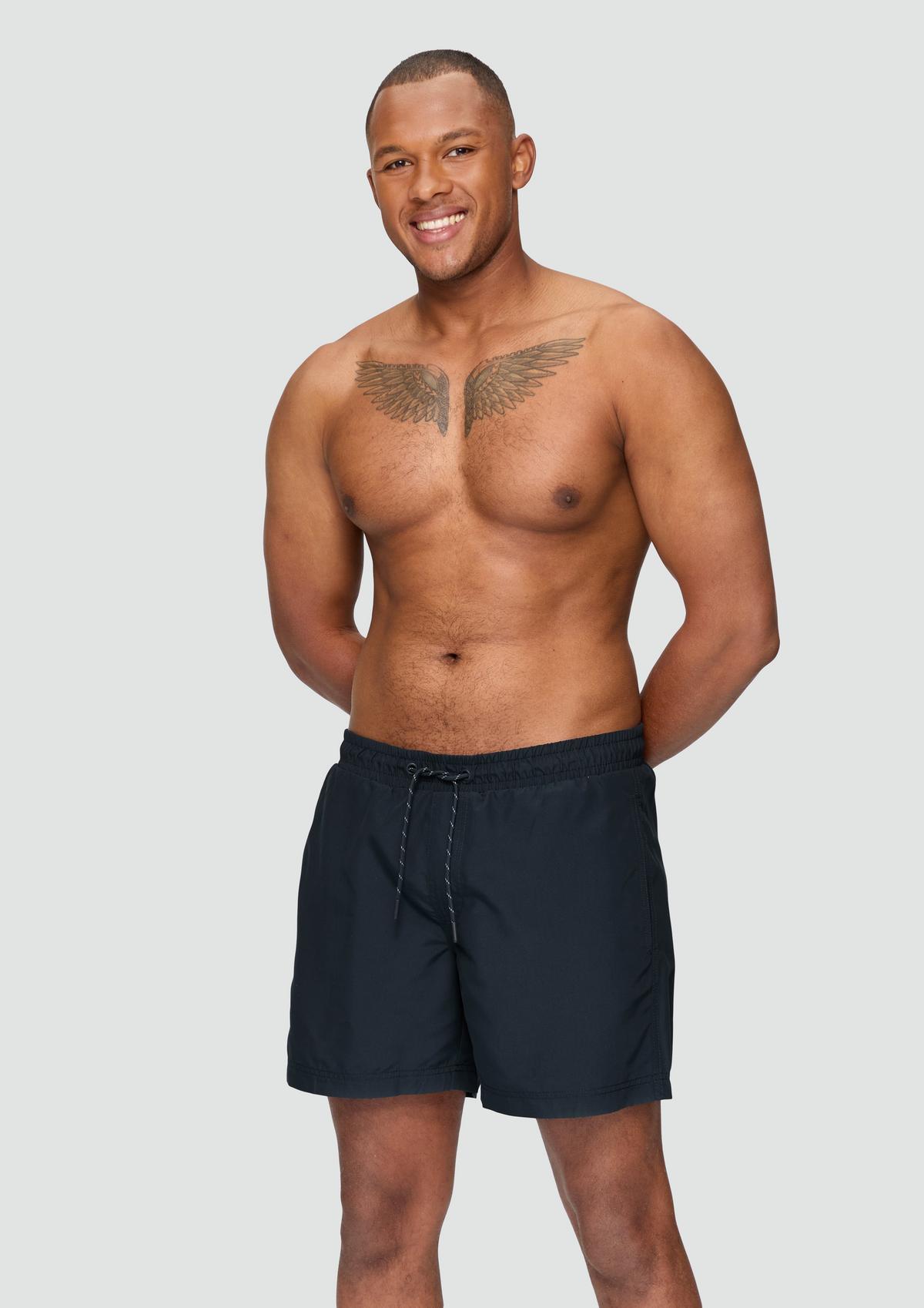 BOYS SWIM SHORTS W/ MULTI COLOR FLORAL - TEAL